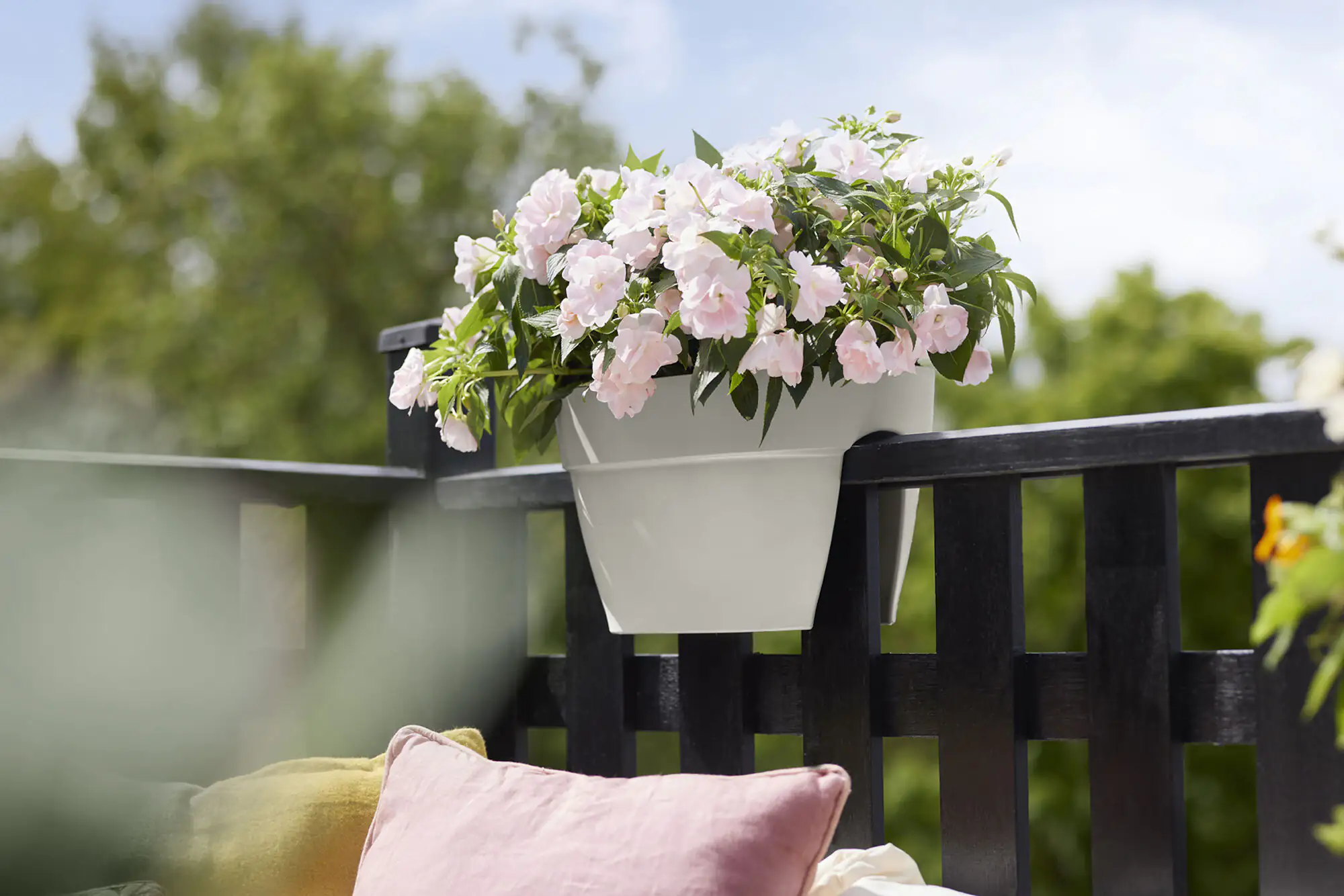 Elho Blumenkasten Vibia Campana Flower Bridge 40 weiß