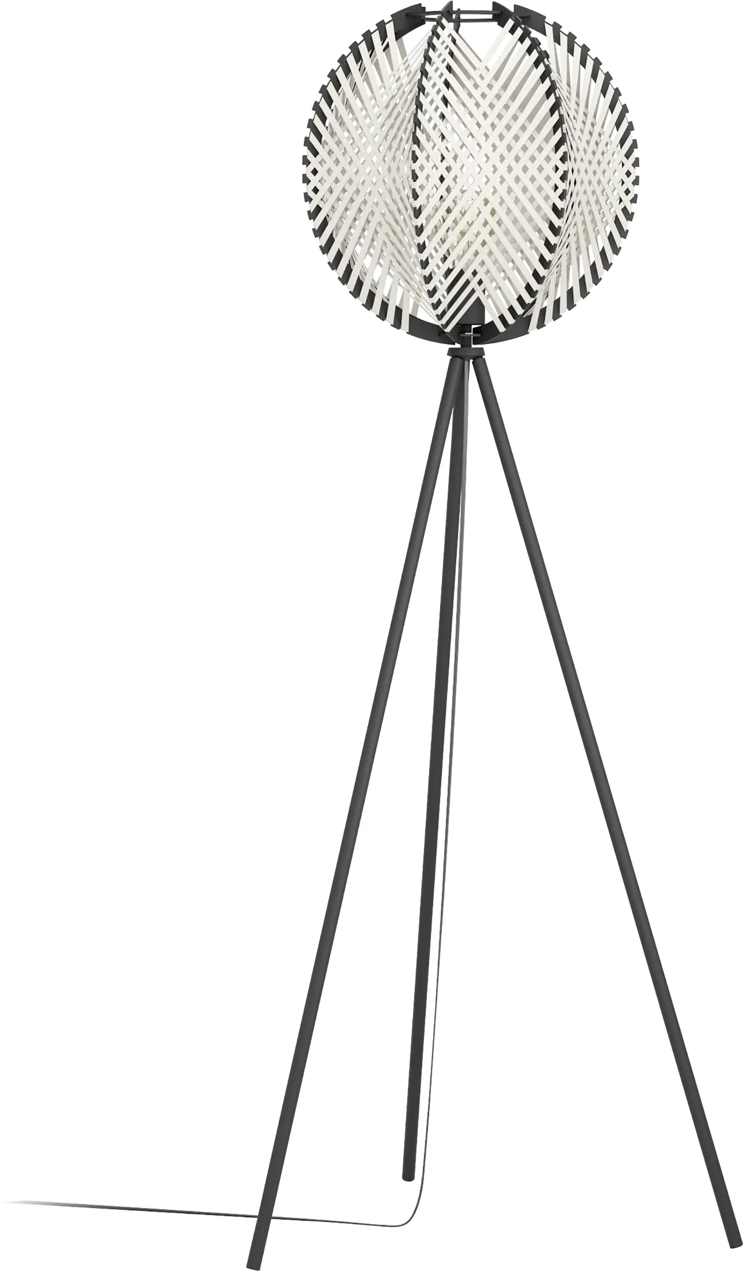 Eglo Stehlampe Waverton 143 x 40 cm schwarz/weiß