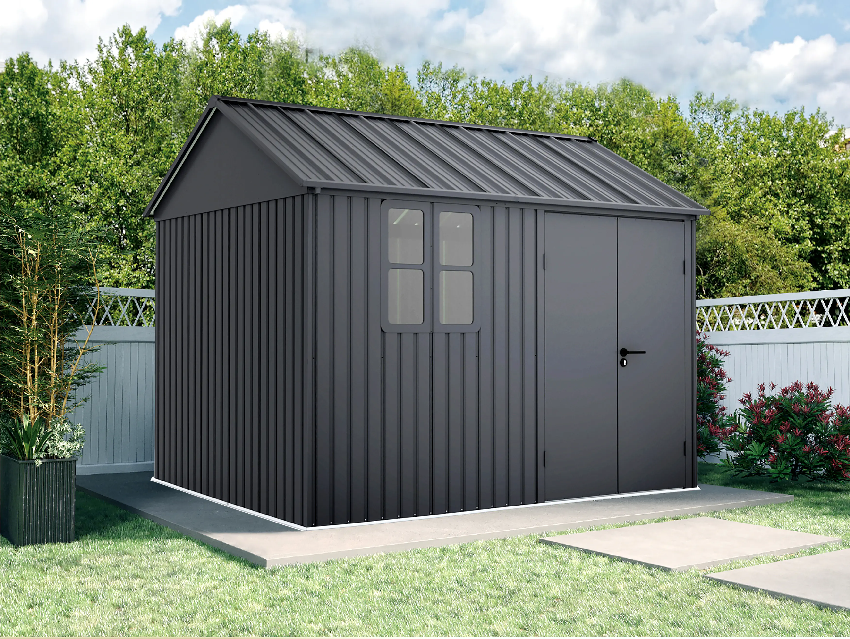 Tepro Gerätehaus Aluminium Garden Shed 291 x 231 cm
