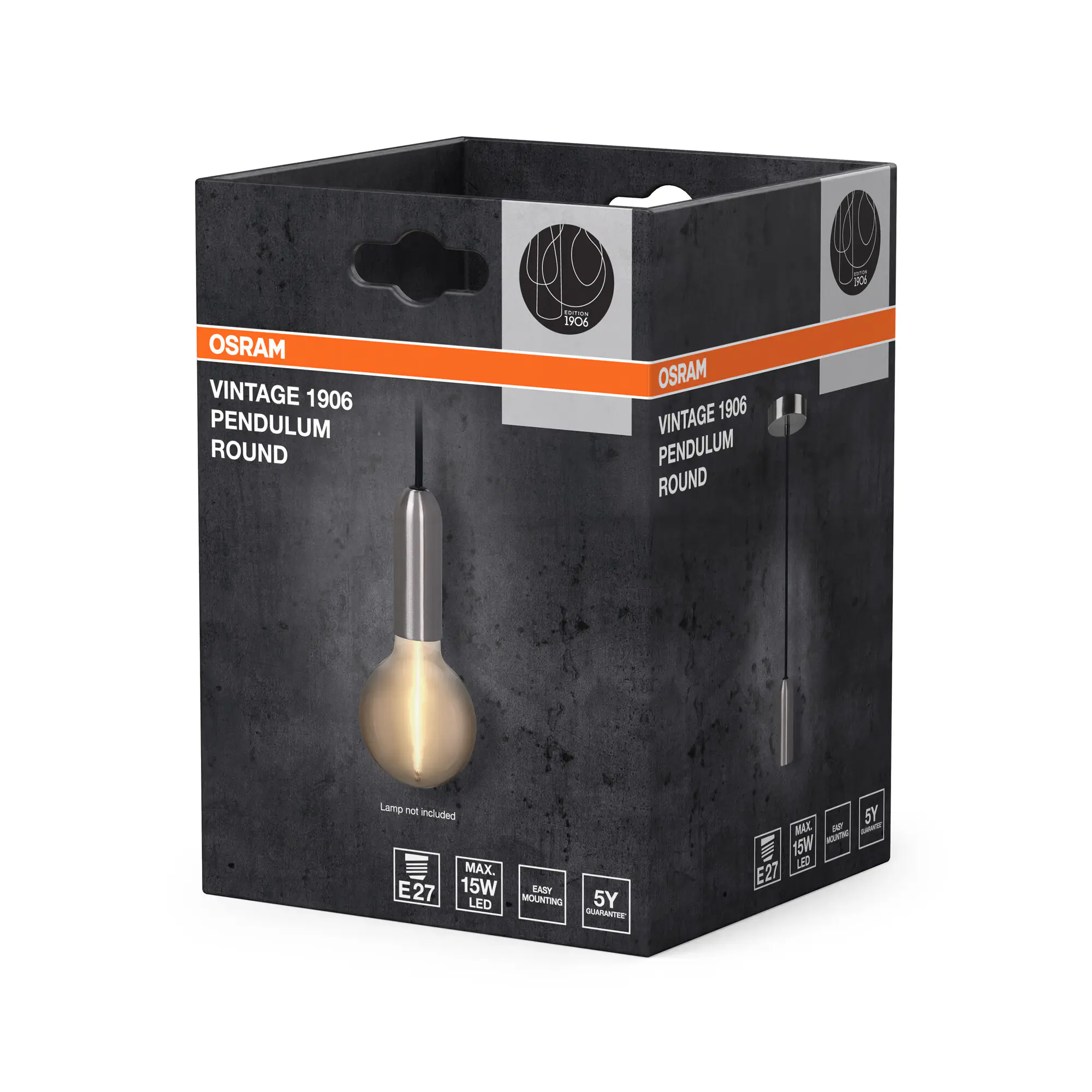 Osram Pendelleuchte 1906 Pendulum 163 cm chrom