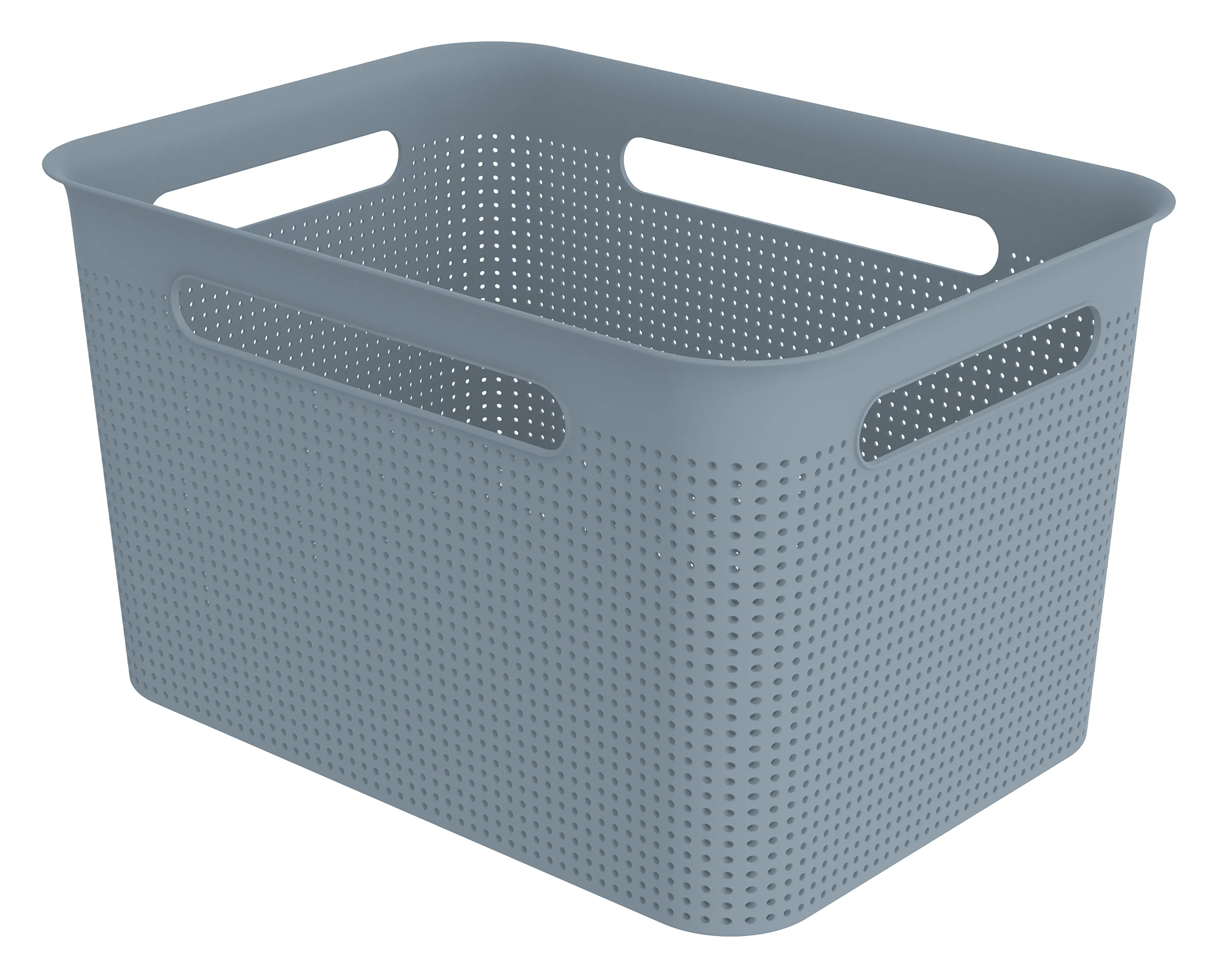 Rotho Wäschekorb Brisen 16 L misty blau