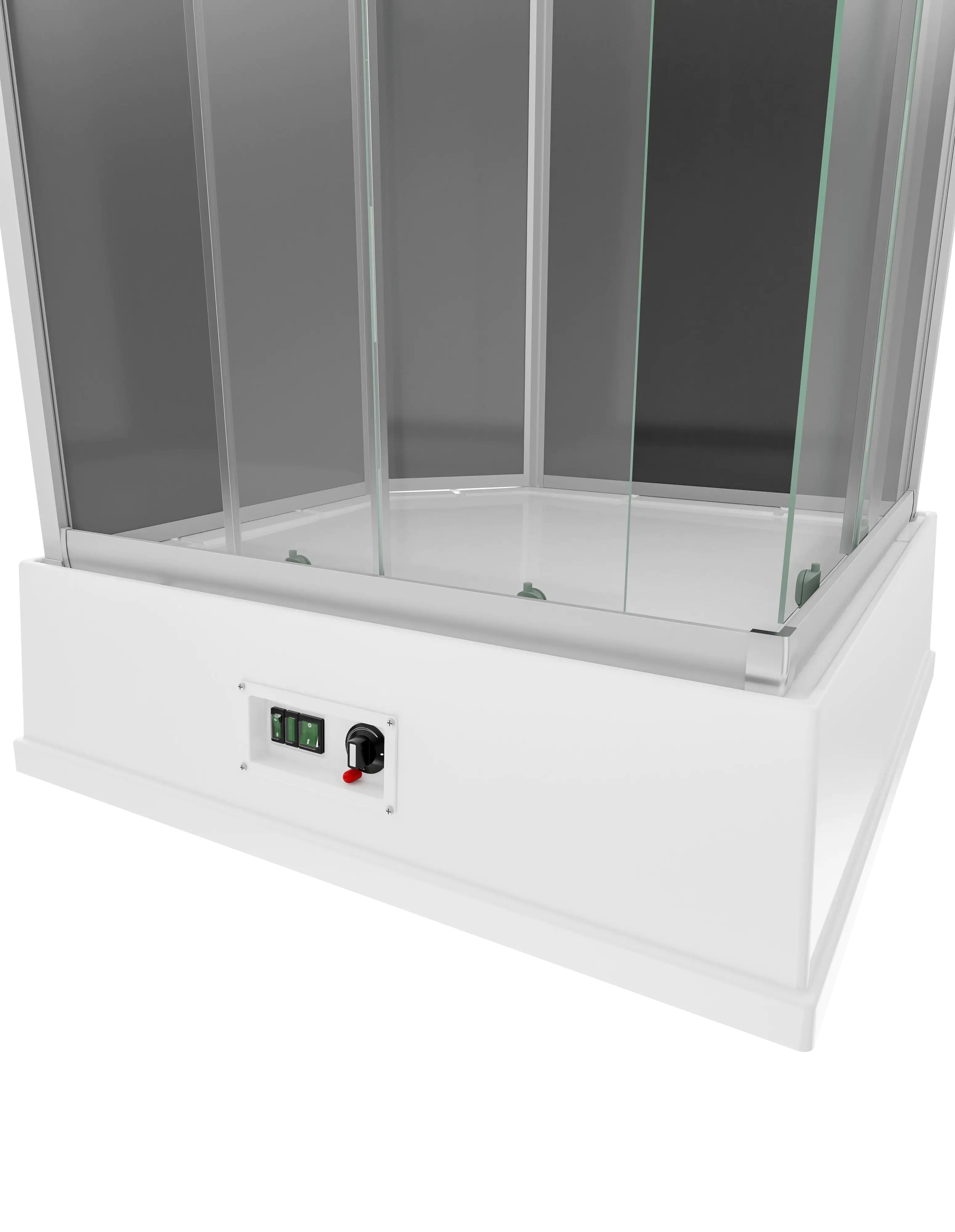 Schulte Komplettdusche Korfu II 94 x 110 x 215 cm mit Boiler, Pumpe