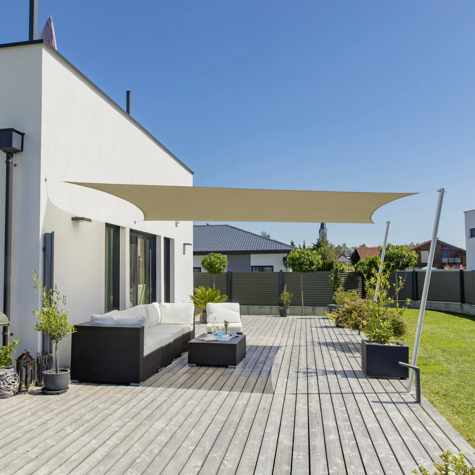 Windhager Sonnensegel Cannes taupe 4 x 5 m