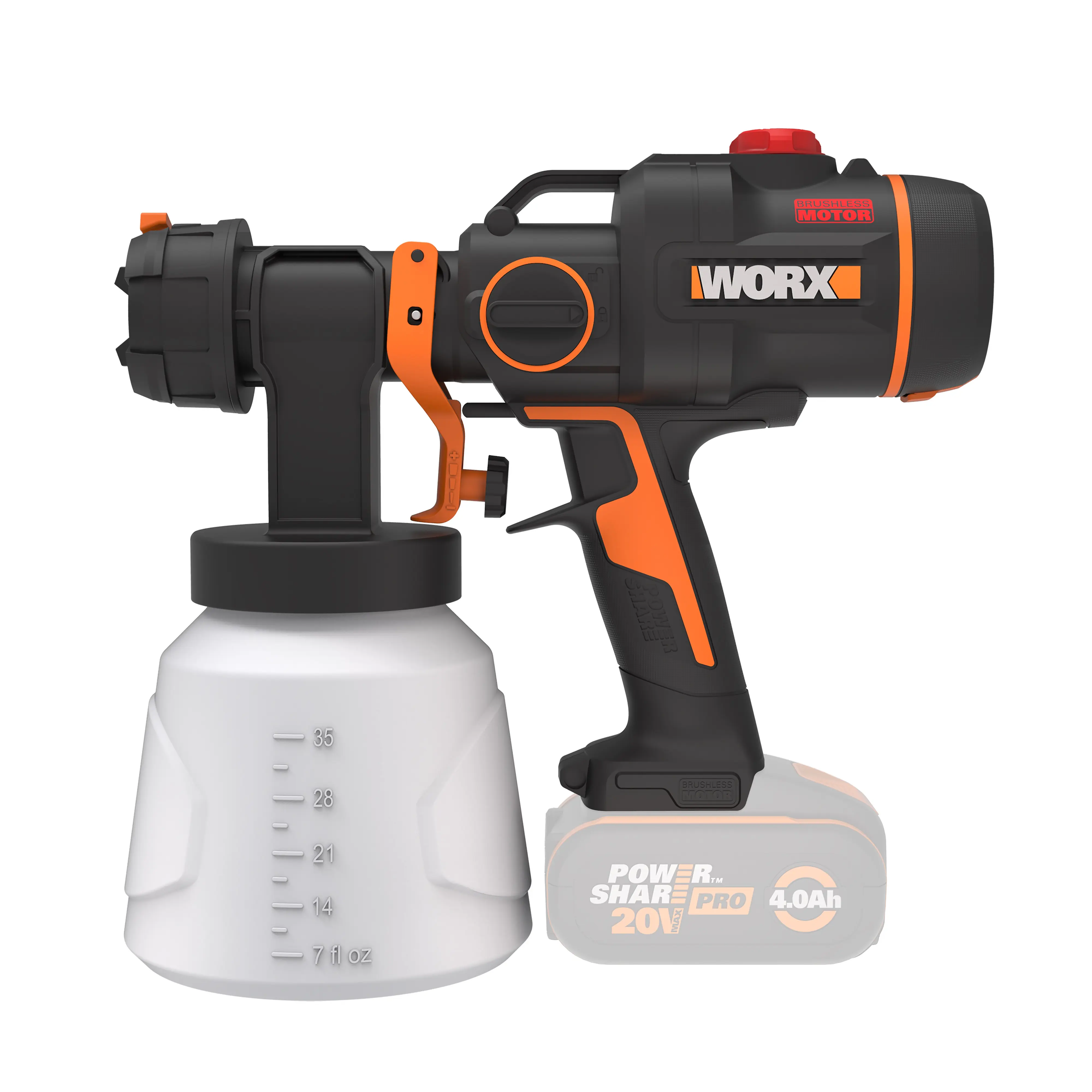 Worx NITRO Akku-Farbsprühgerät WX020.9  20 V Solo