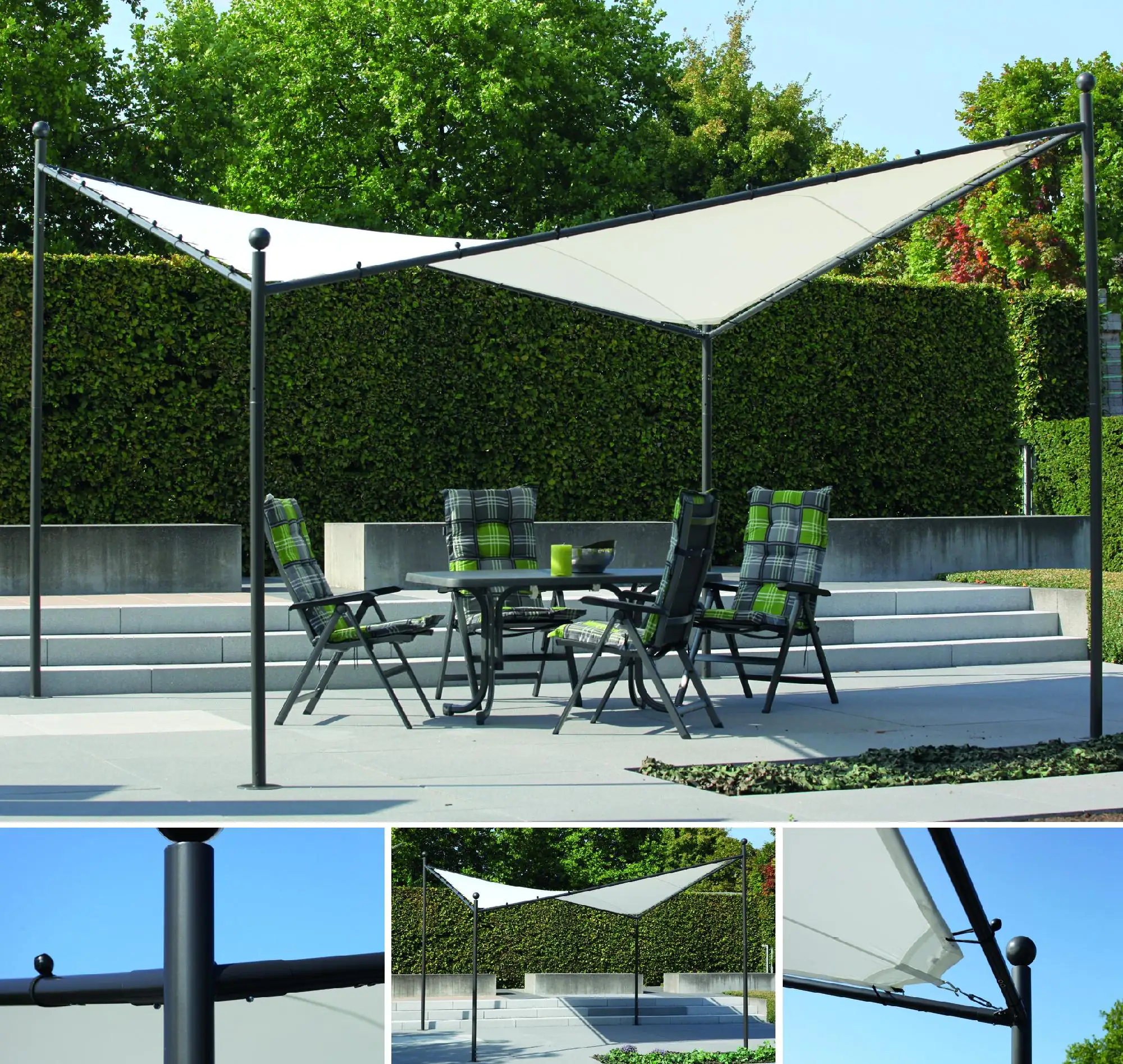Siena Garden Pavillon Berlino 400 x 400 cm