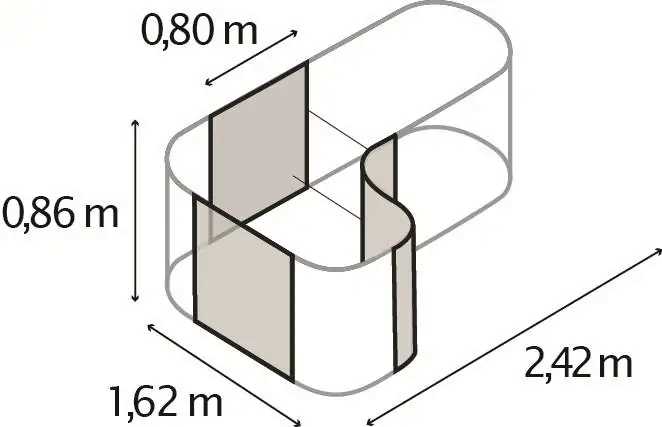 Vitavia Erweiterung Curve zu Hochbeet 858 86 cm aluminium