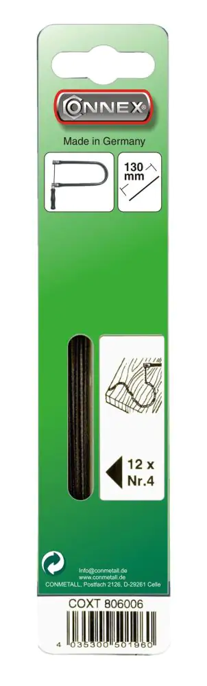 Connex Laubsägeblatt Taifun für Holz Größe 9 – 12 Stück