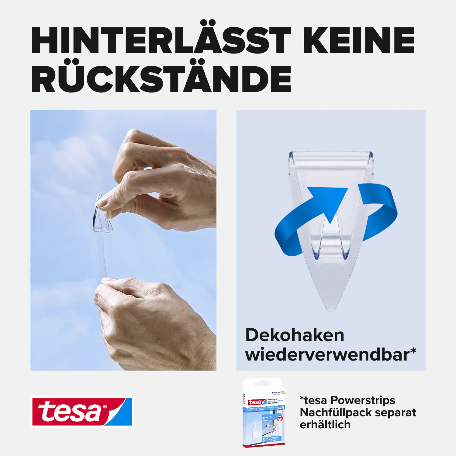 tesa Klebehaken Traglast 200 g, 5 Stück