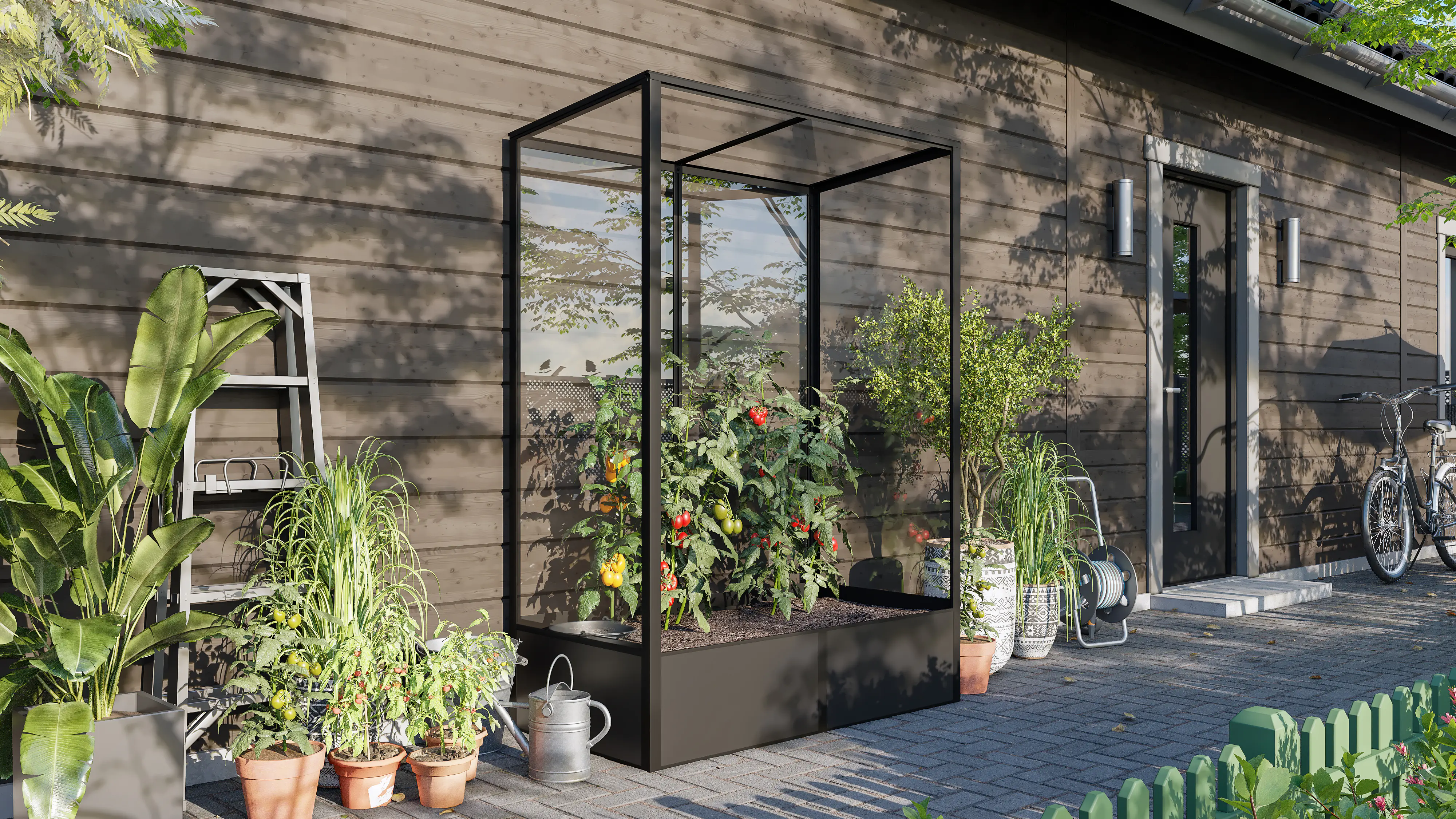 Vitavia Tomatenhaus Napoli 900 ESG schwarz 131 x 68 cm