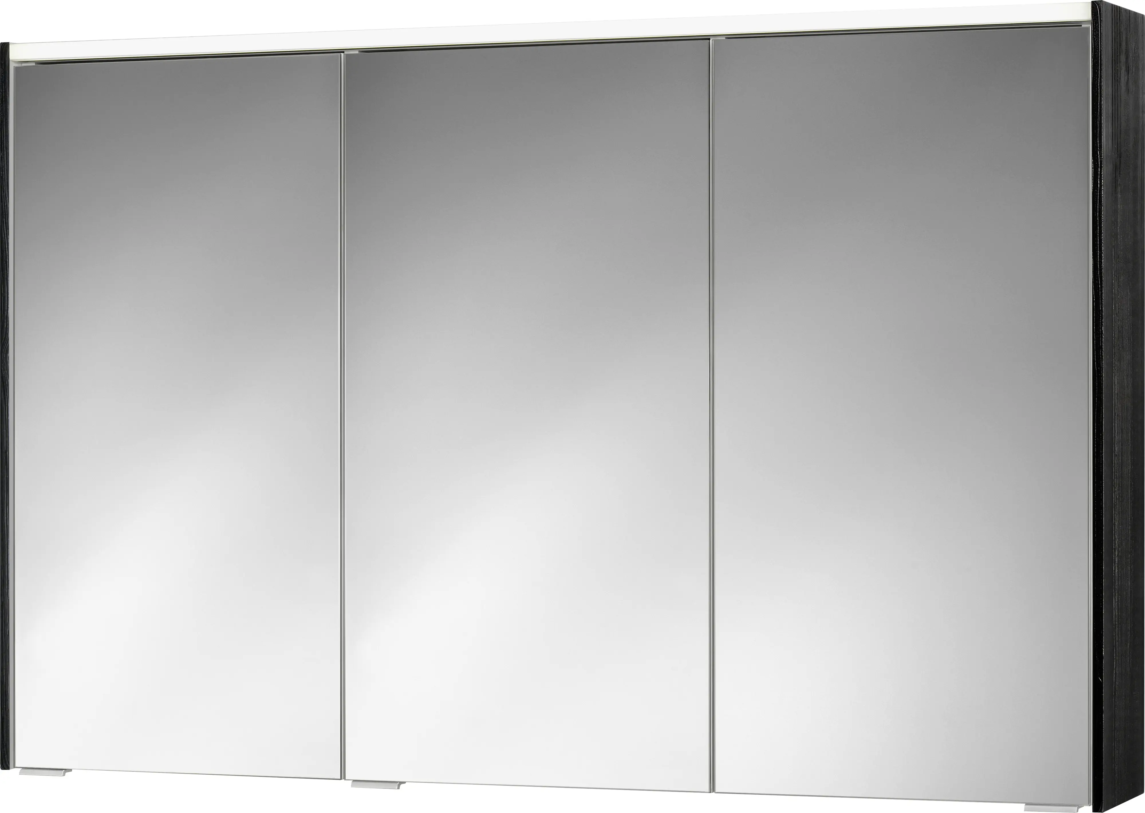 Jockey LED-Spiegelschrank Viola Hortensia holzdekor schwarz 120 x 74 cm