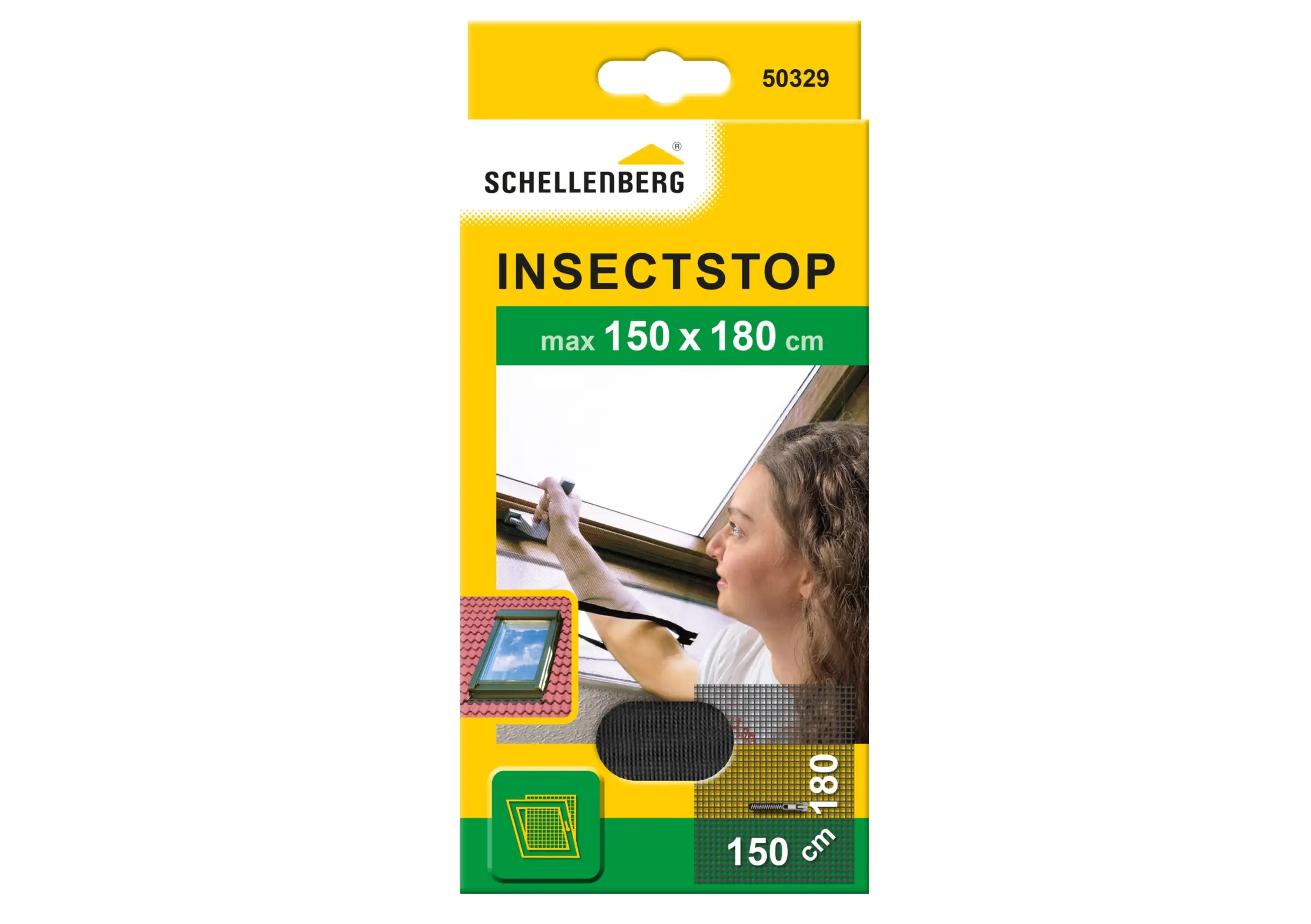 Schellenberg Fliegengitter 150 x 180 cm anthrazit/anthrazit kürzbar