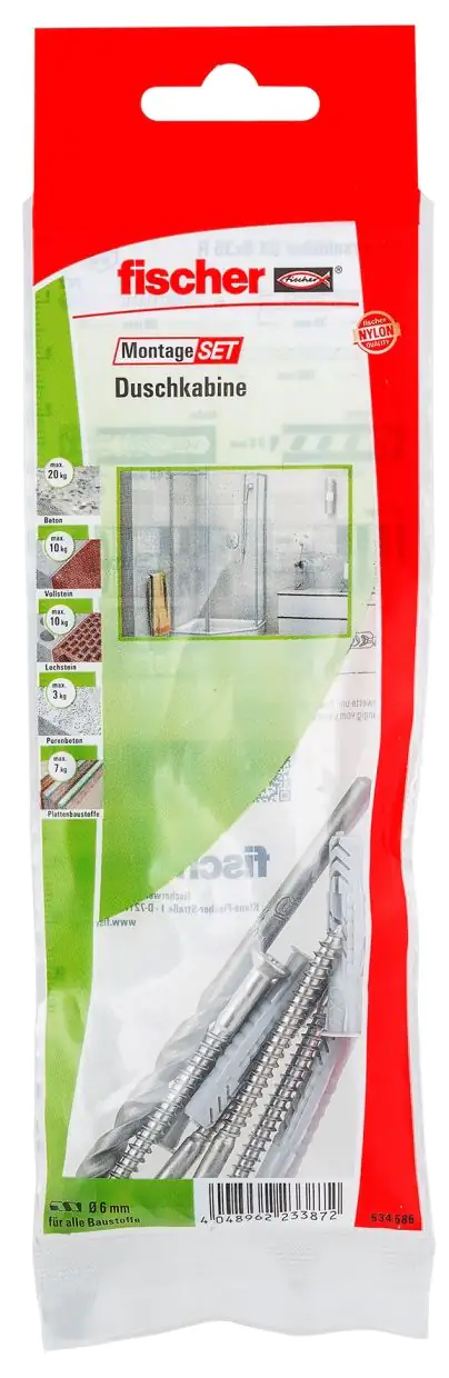 Fischer Montage-Set Duschkabine
