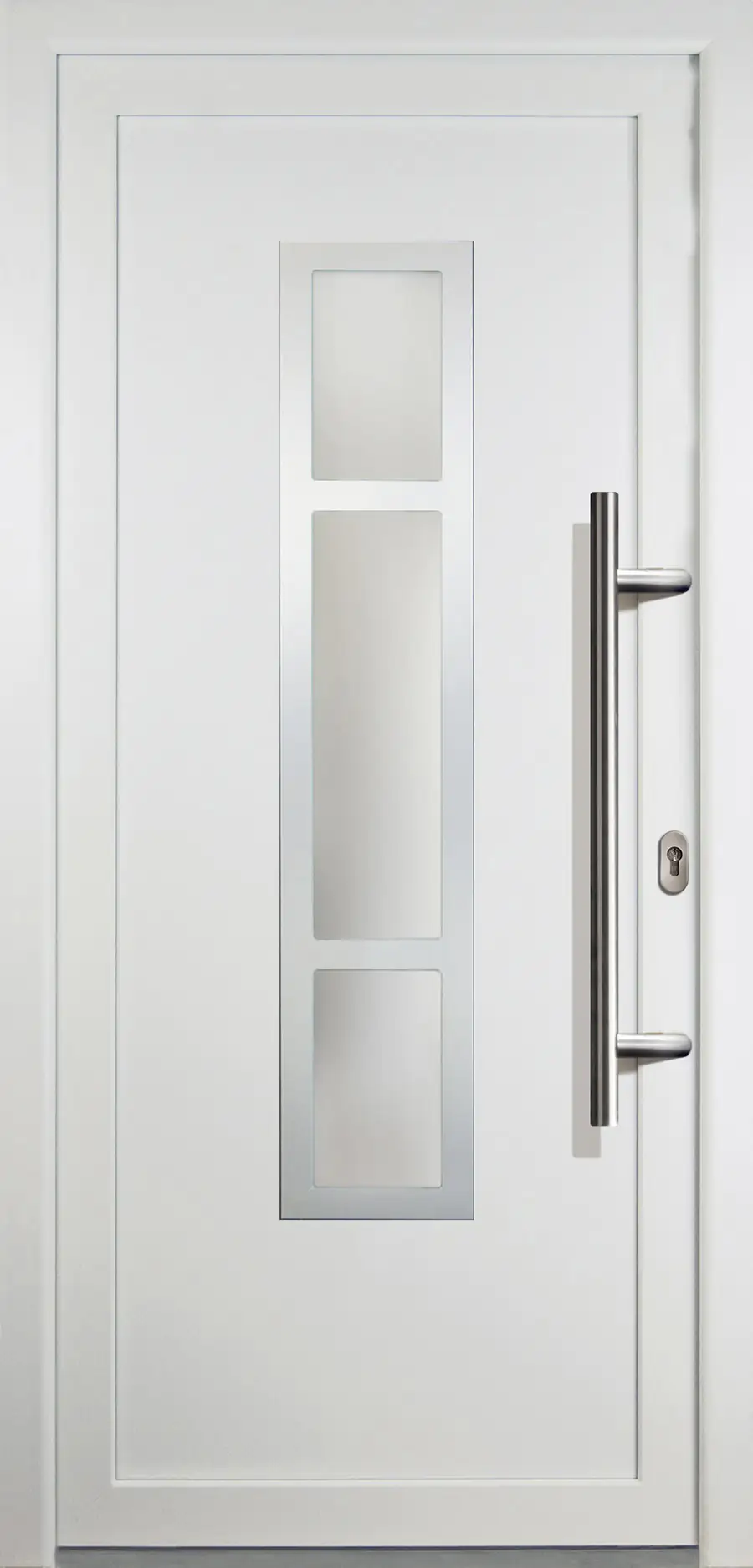 Meeth Haustür Signum Aluminium Modell 87 88 x 200 cm, DIN rechts, weiß