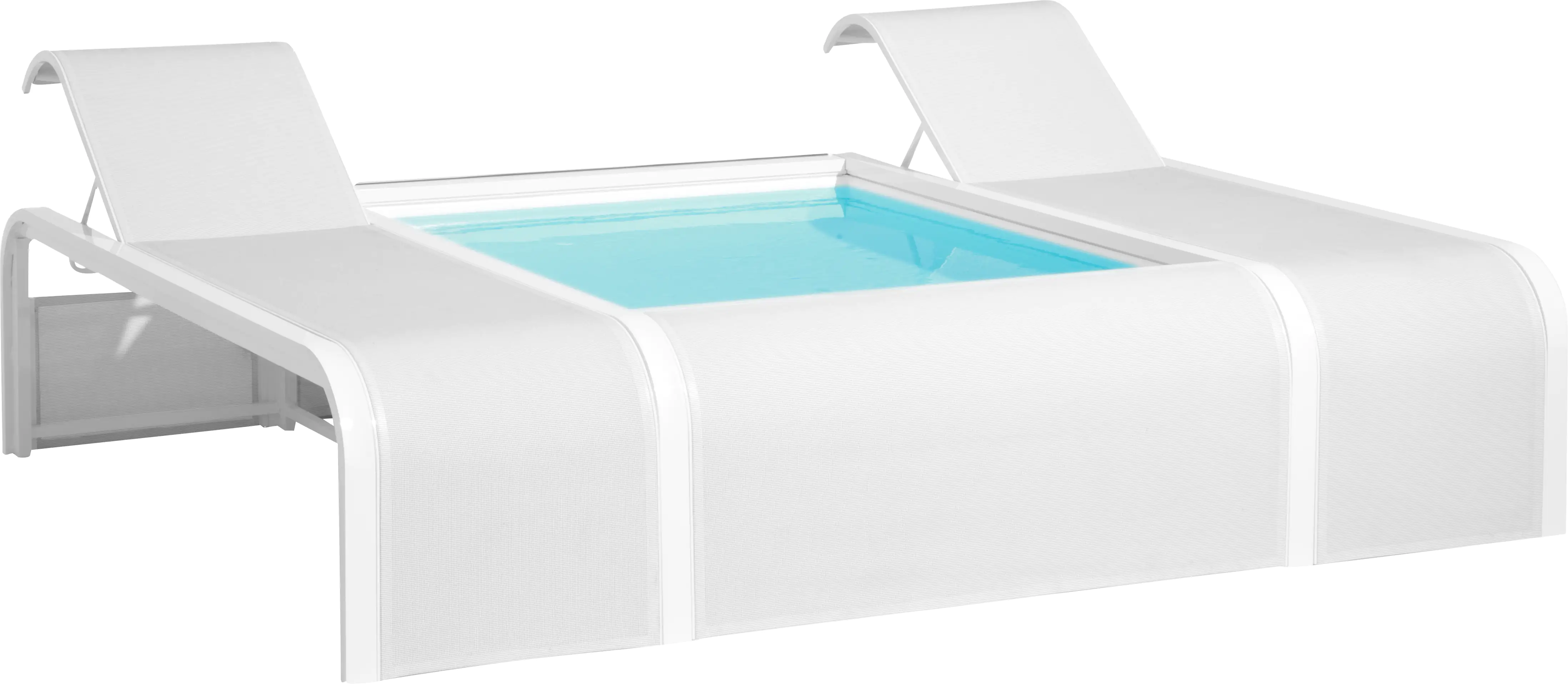 Gre Pool Mariposa weiß 282 x 219 x 60 cm