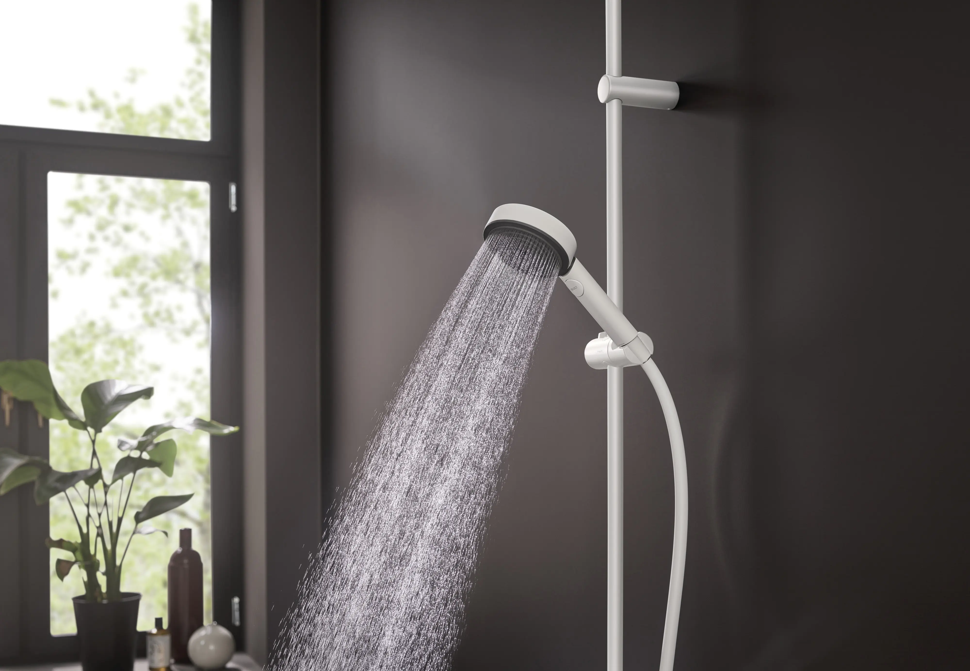 Hansgrohe Handbrause 3 Strahlarten Pulsify Select S EcoSmart mattweiß