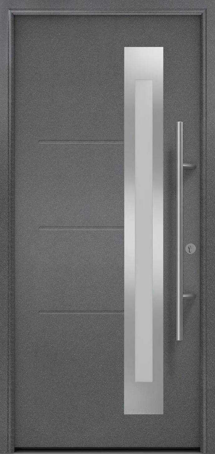EcoStar Haustür ISOPRO Secur IPS 780S RC2 anthrazit metallic 110 x 210 cm
