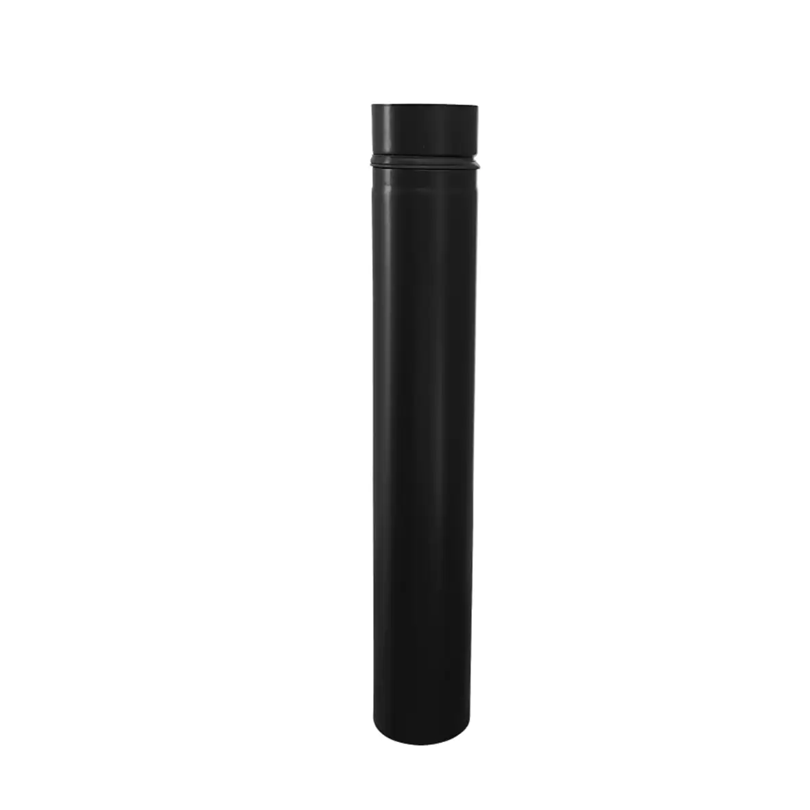Pelletofenrohr 500 mm schwarz, 500 mm lang