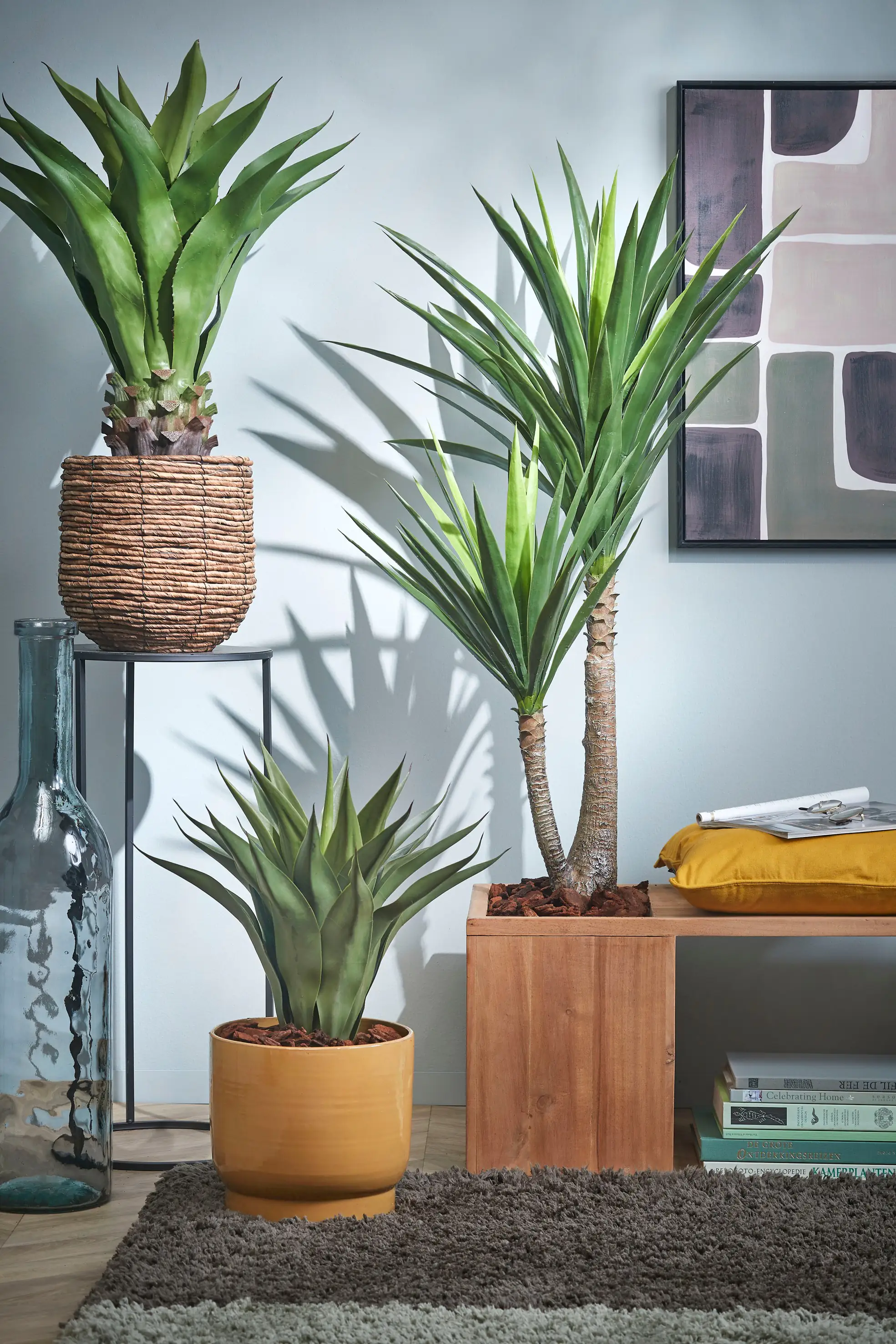 Mica Kunstpflanze Yucca grün 120 cm