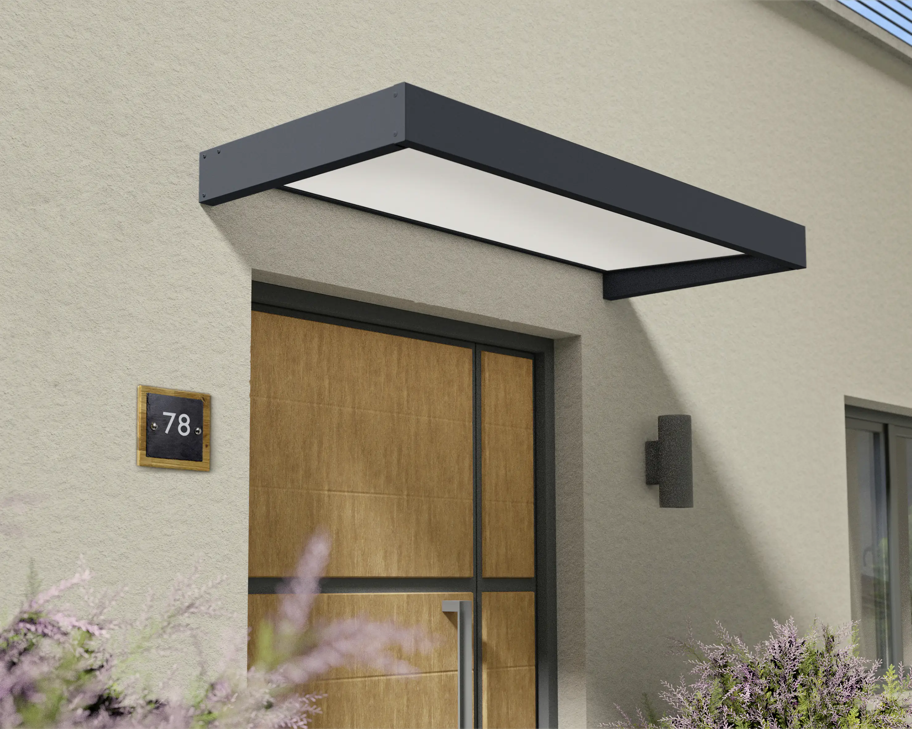 Canopia Vordach Sophia  215 x 95 cm anthrazit