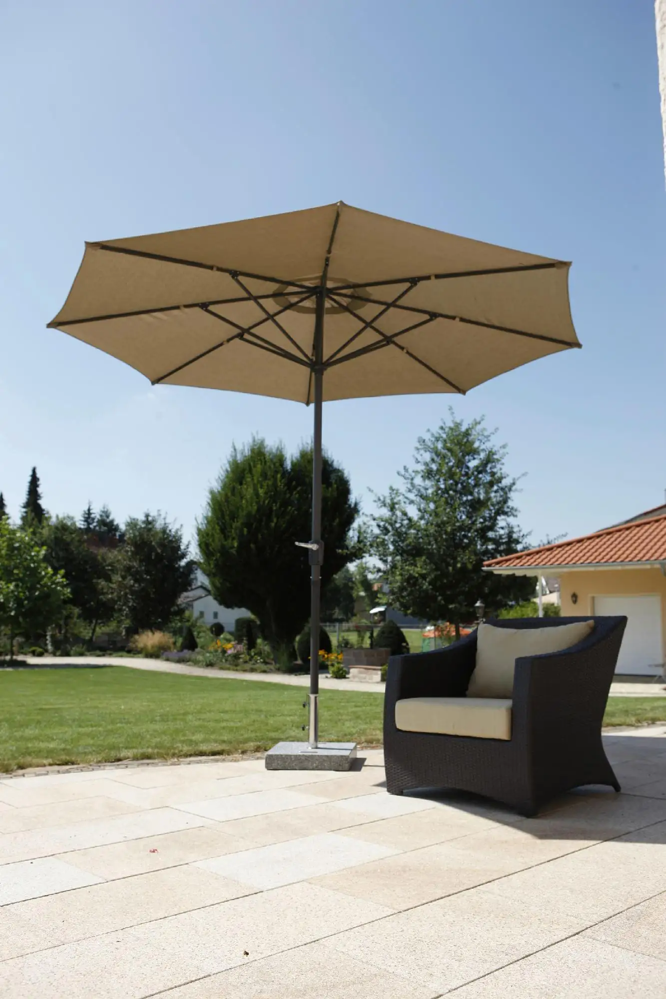 Schneider Sonnenschirm Korsika natur Ø 320 cm
