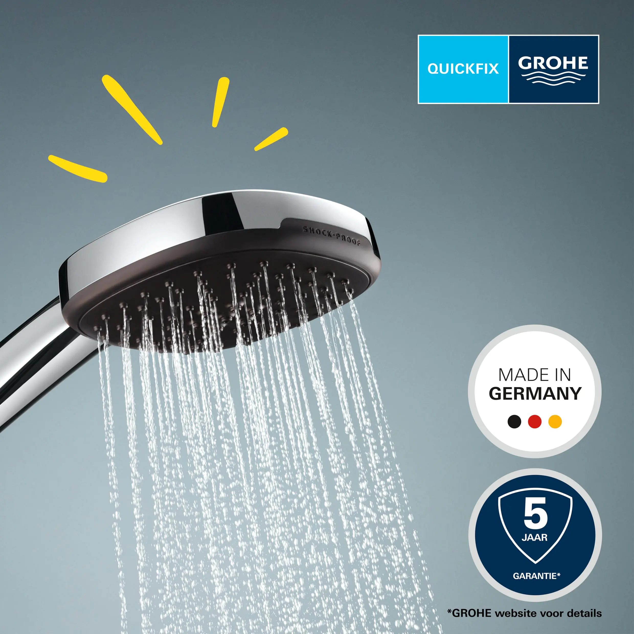 Grohe Handbrause 2 Strahlarten Vitalio Comfort 110 chrom