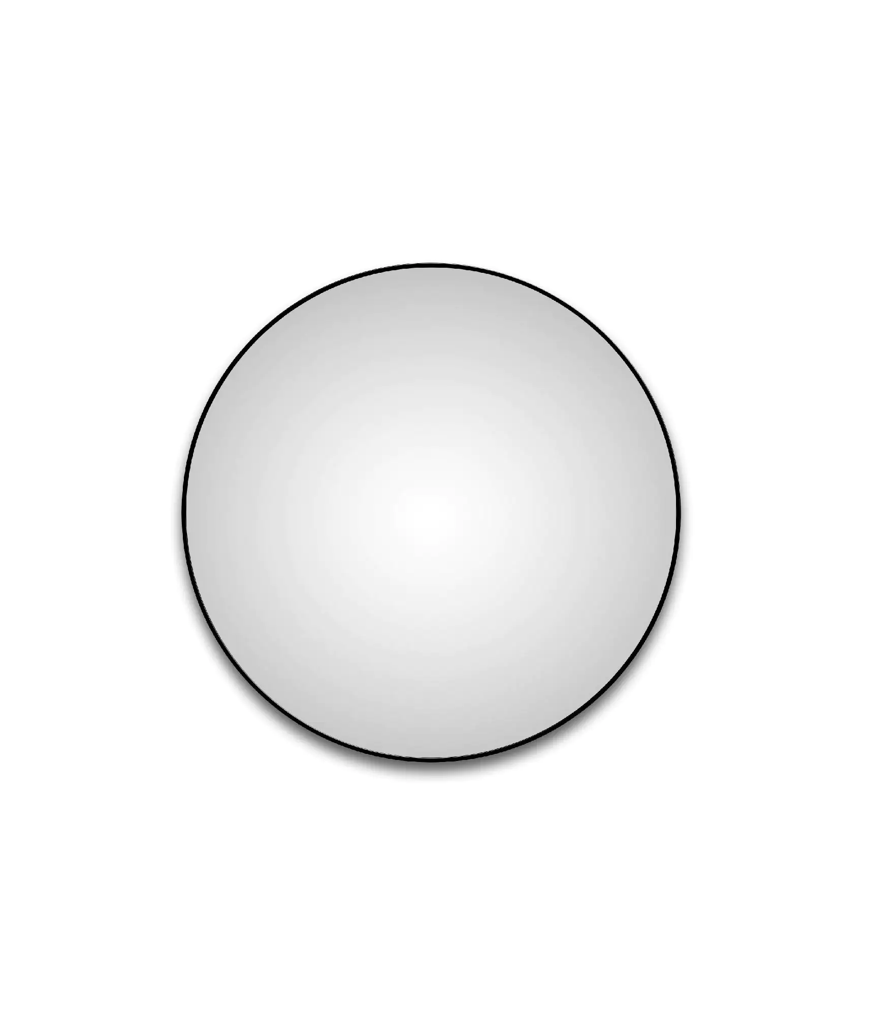 DSK Design Spiegel Silver Globo Ø120 cm, schwarz