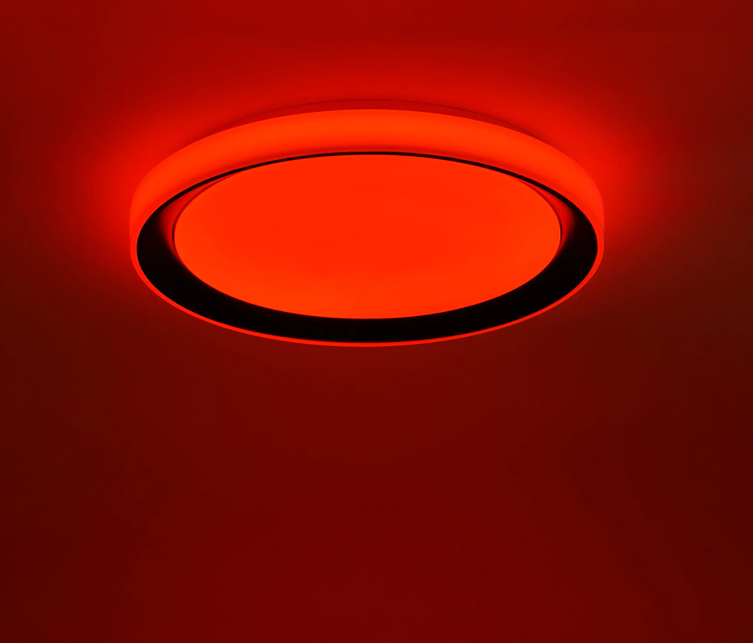 JustLight LED Deckenleuchte Disc Lola Smart schwarz, Smart Home