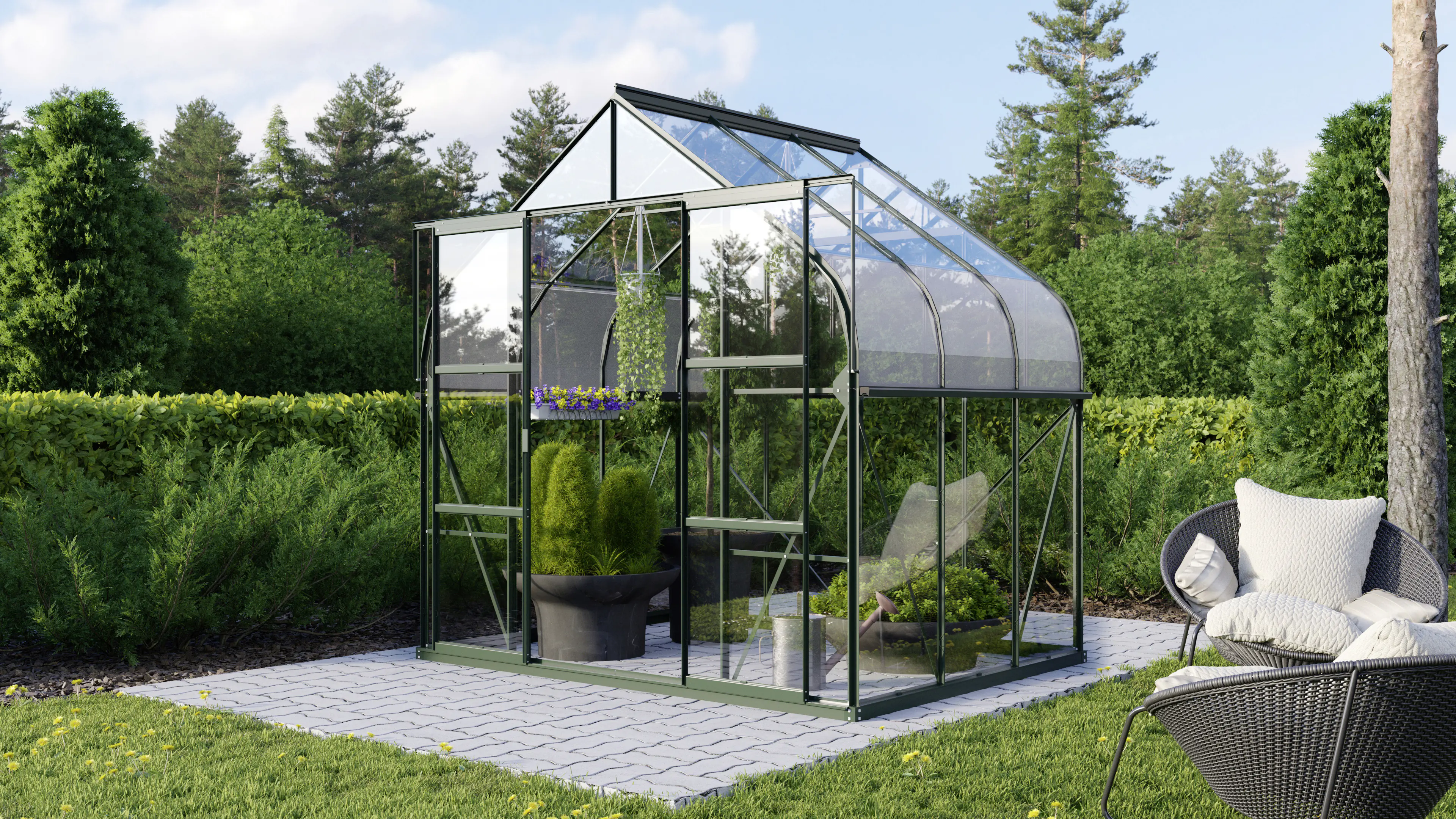 Vitavia Gewächshaus Dione 5000 264 x 195 cm 3 mm ESG