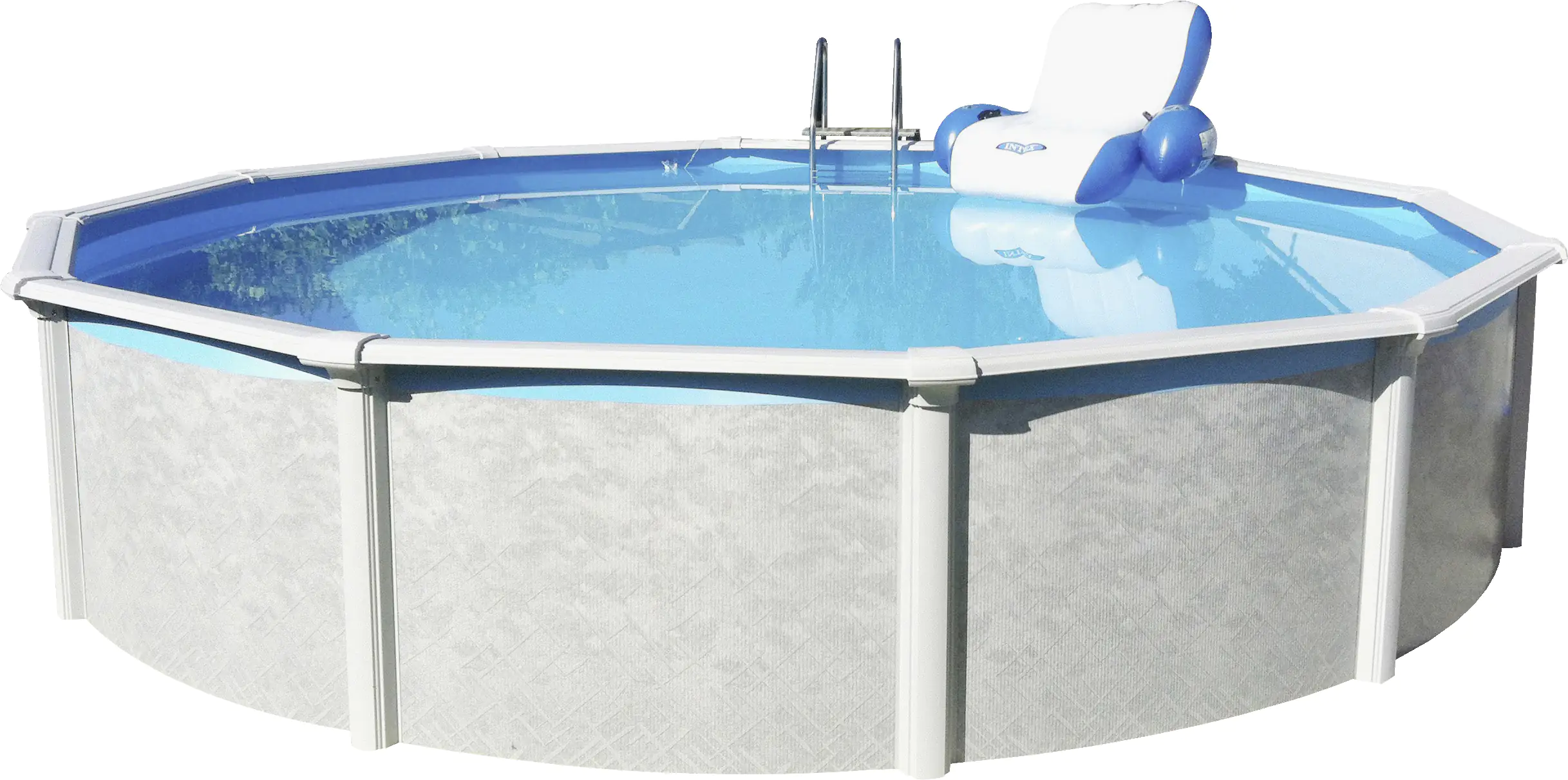 Steinbach Stahlwandpool Set Grande weiß, Ø 366 x 135 cm