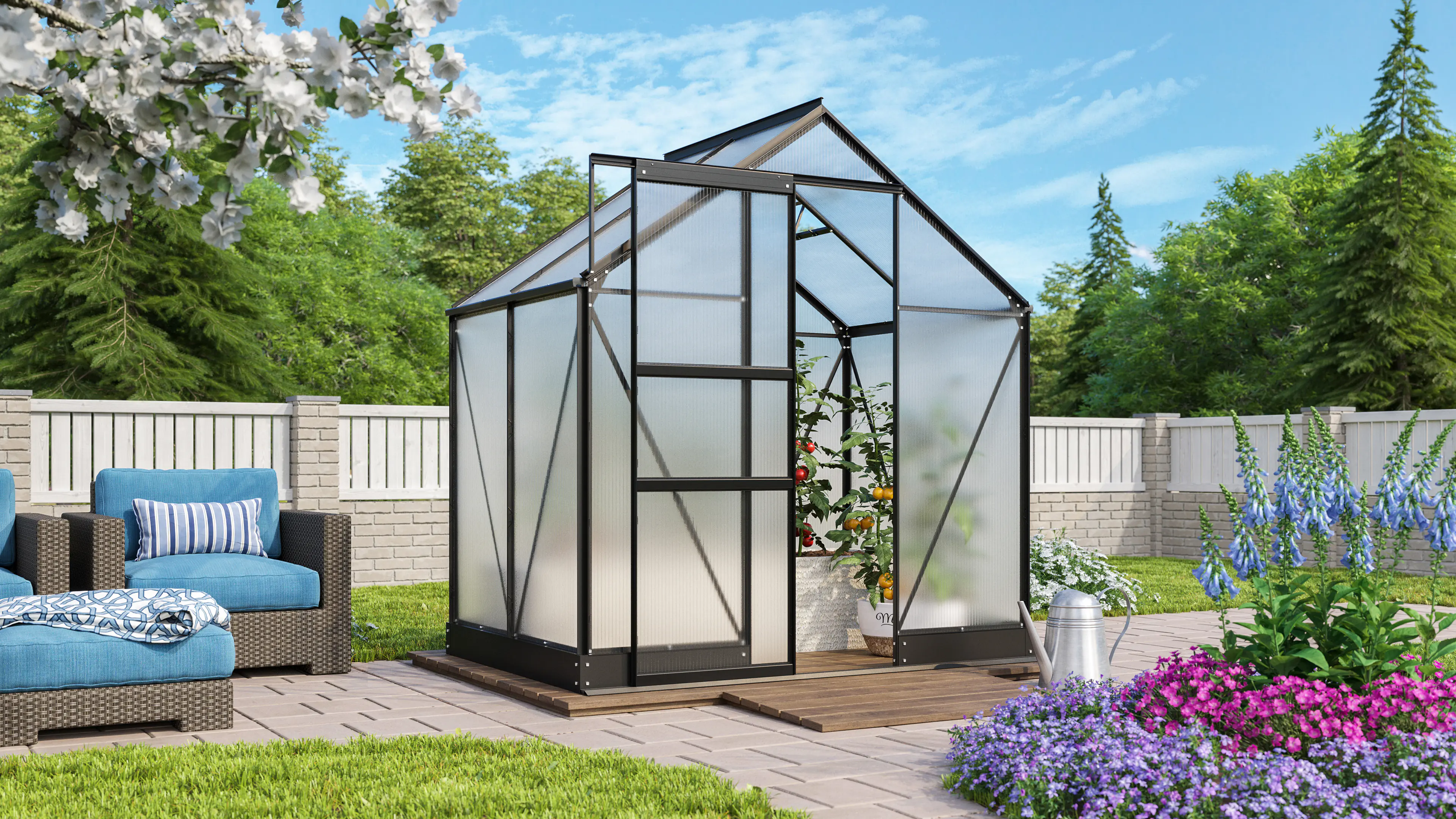 Vitavia Gewächshaus Apollo 2500 195 x 137 cm 4 mm HPK