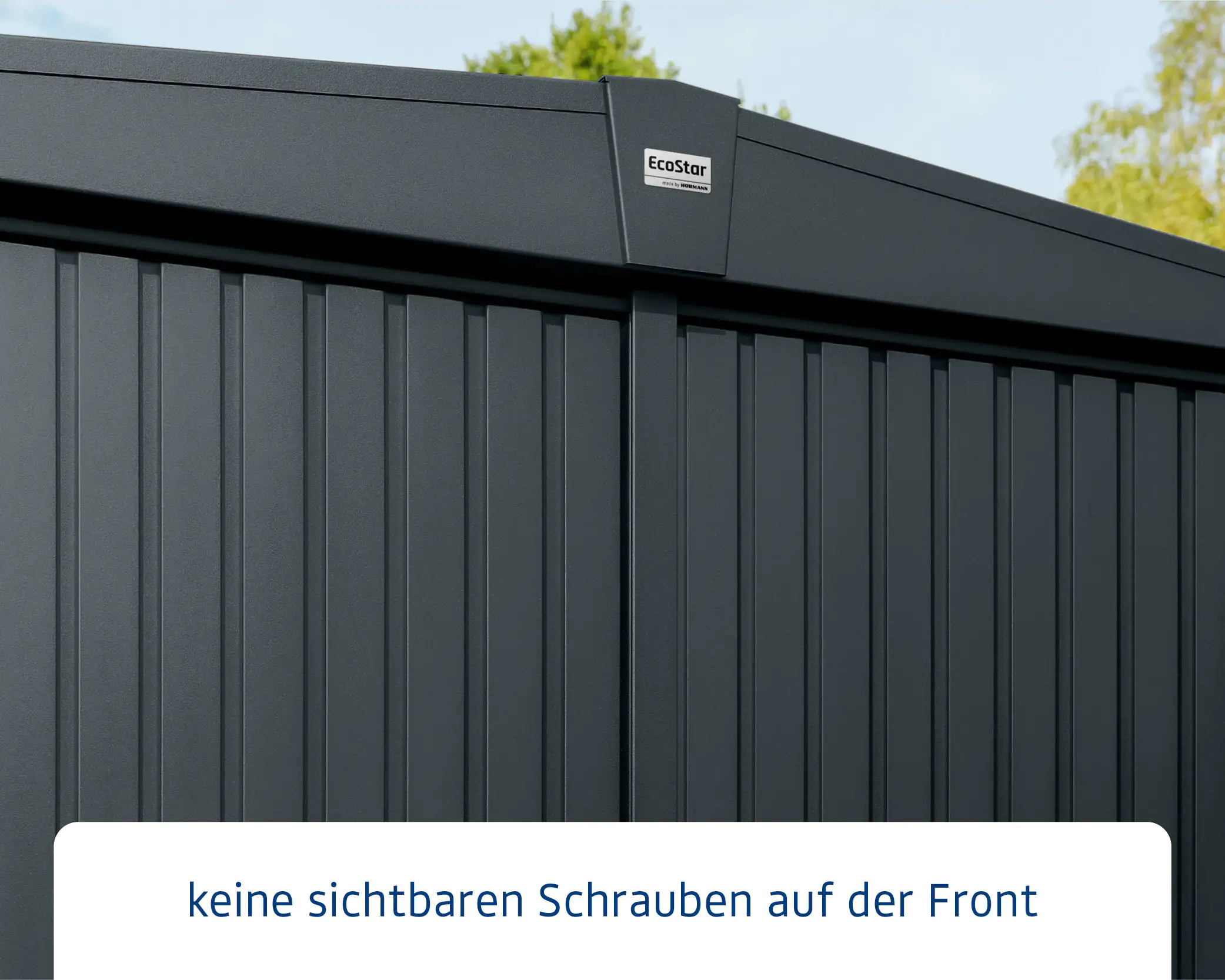 EcoStar Gerätehaus Trend-S Typ 3 323,6 x 247,7 x 219,4 cm anthrazitgrau