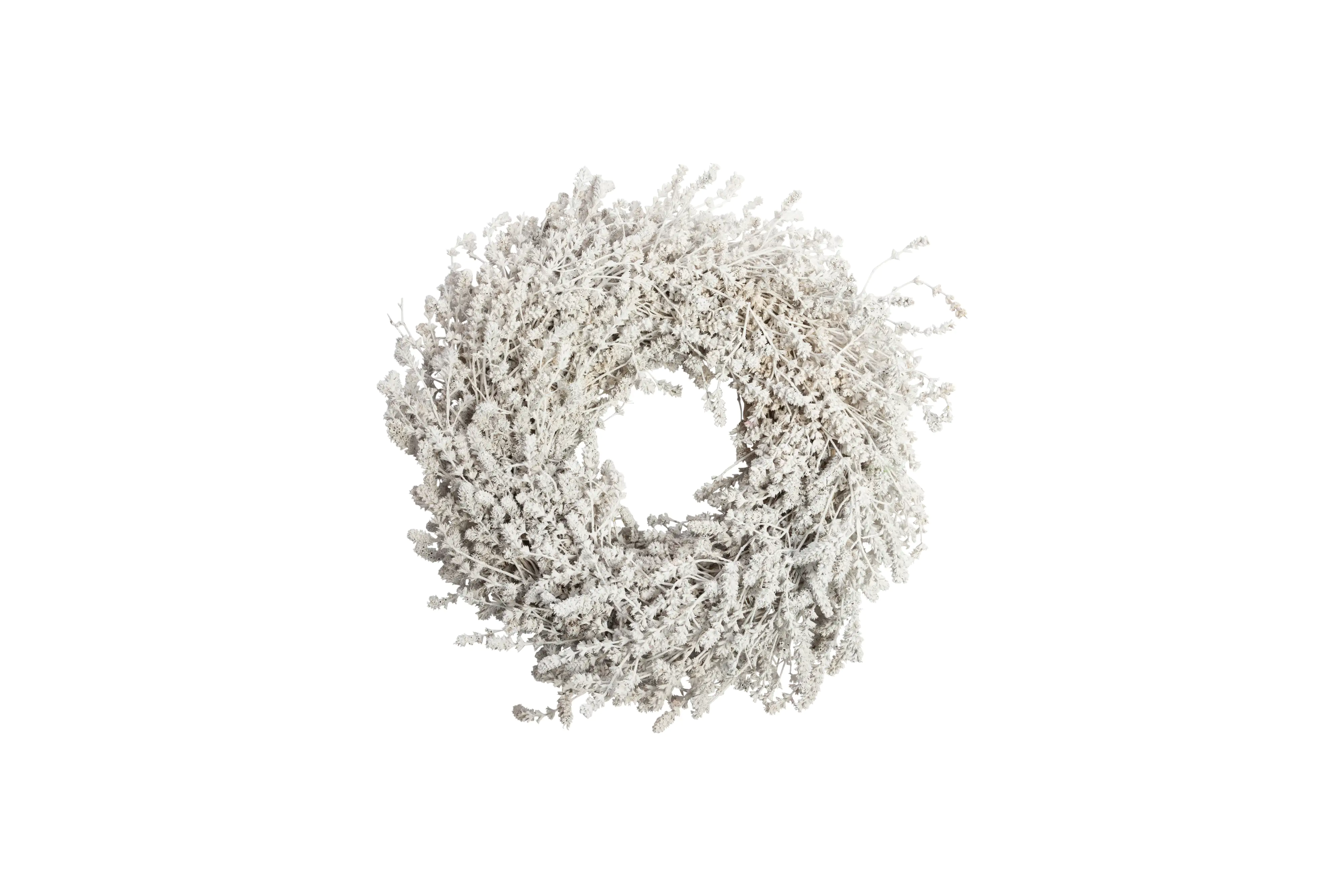 Freese Leinenkraut-Kranz, weiß Ø 35 x 8,5 cm