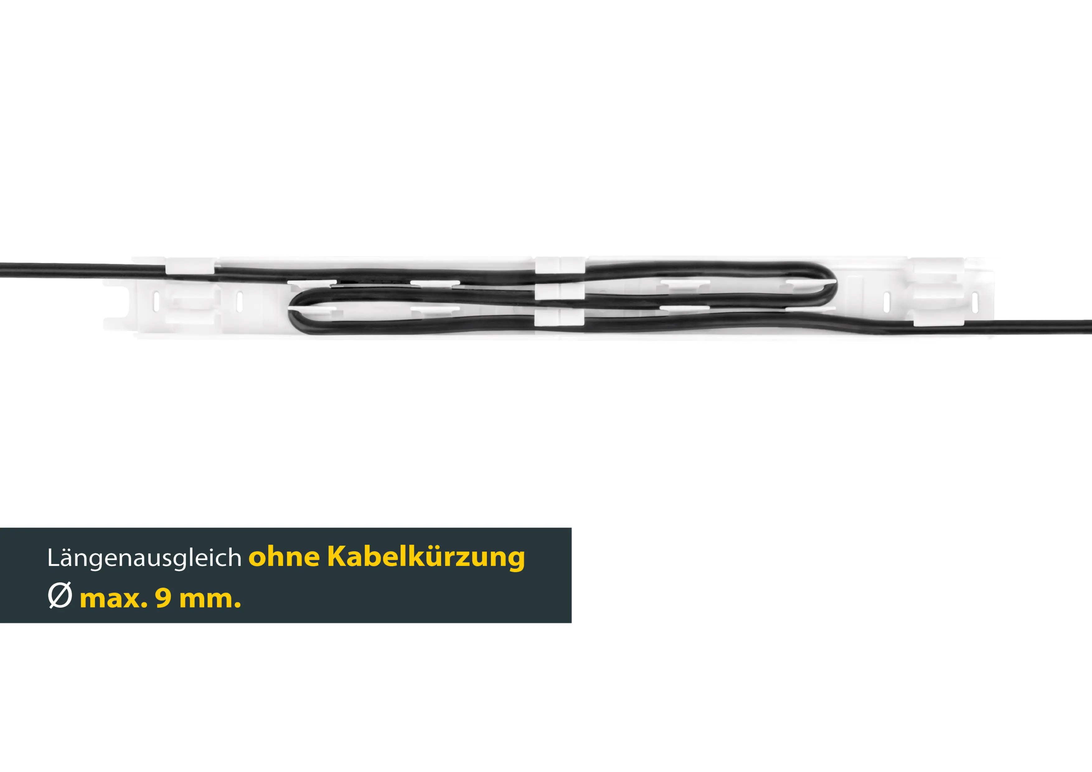 Schellenberg Kabelkanal System M weiß 210 cm Erweiterung