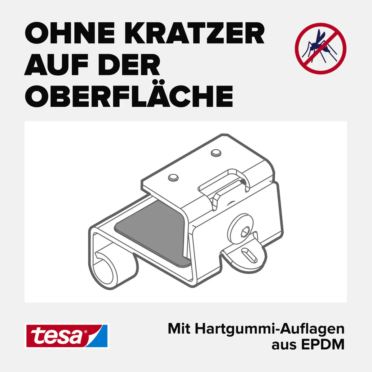 tesa Adapter FALT 35 x 43 x 48 mm weiß