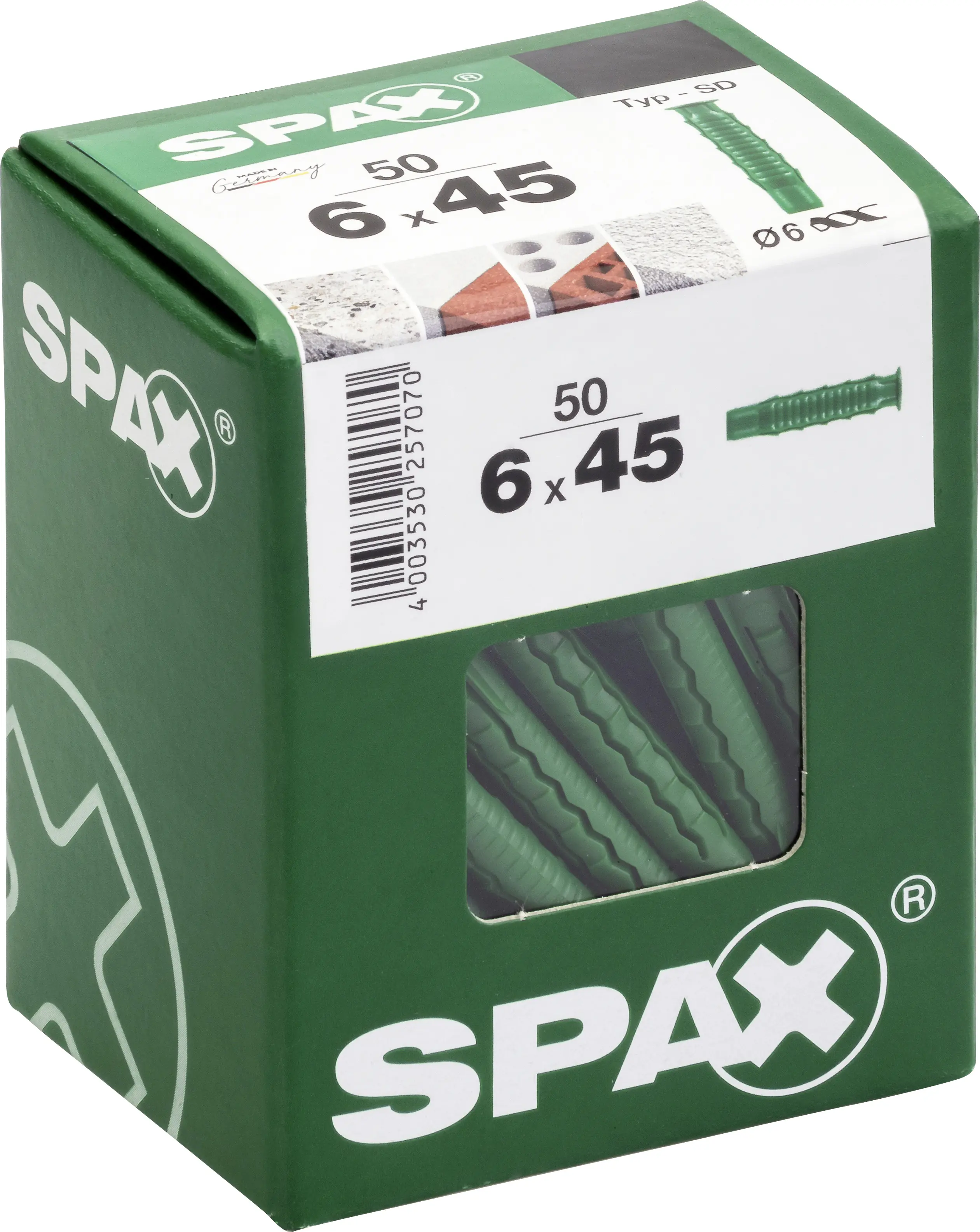 Spax Spreizdübel 6.0 x 45 mm - 50 Stück