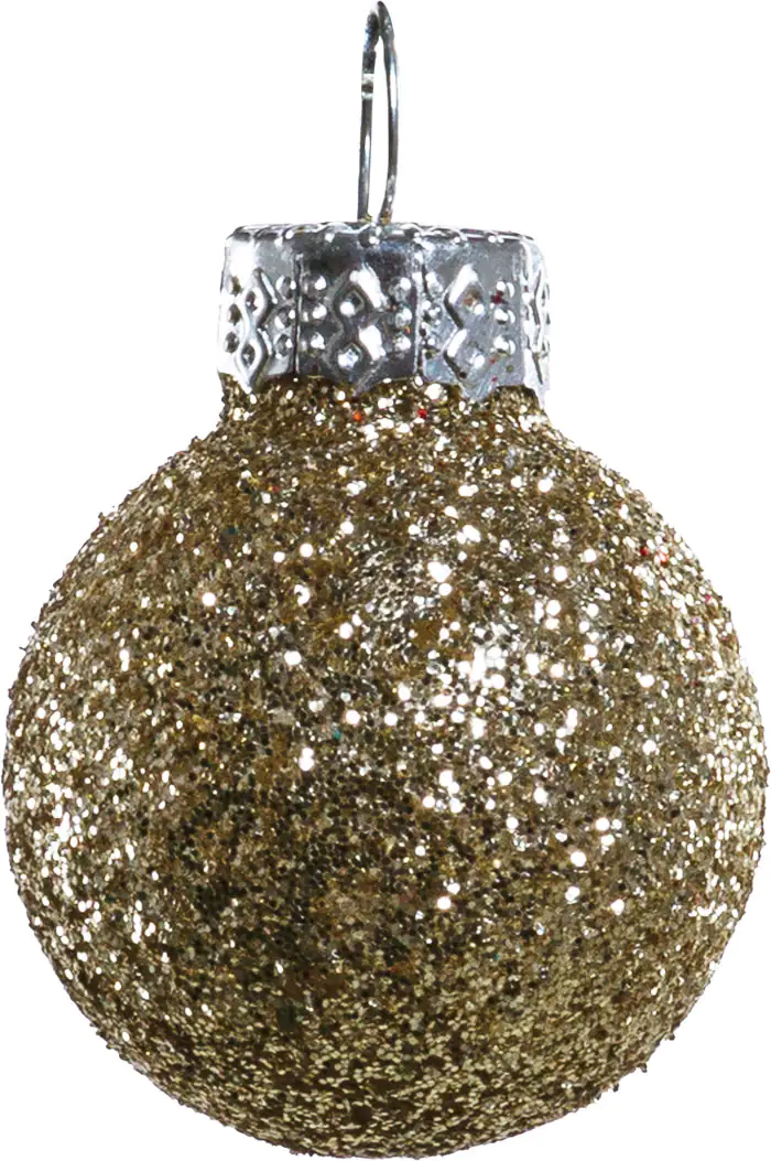 TrendLine Mini-Christbaumkugeln aus Glas Ø 2,5 cm gold-rose 100 Stück