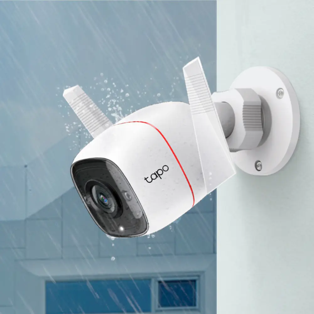 Tp-Link Überwachungskamera TP65 WiFi Outdoor Sprachsteuerung, 128 GB Speicher