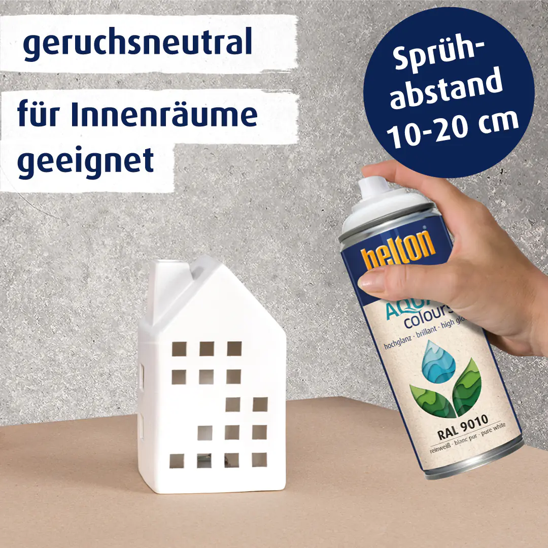 belton free Lackspray AQUAcolours 400 ml reinweiß hochglanz