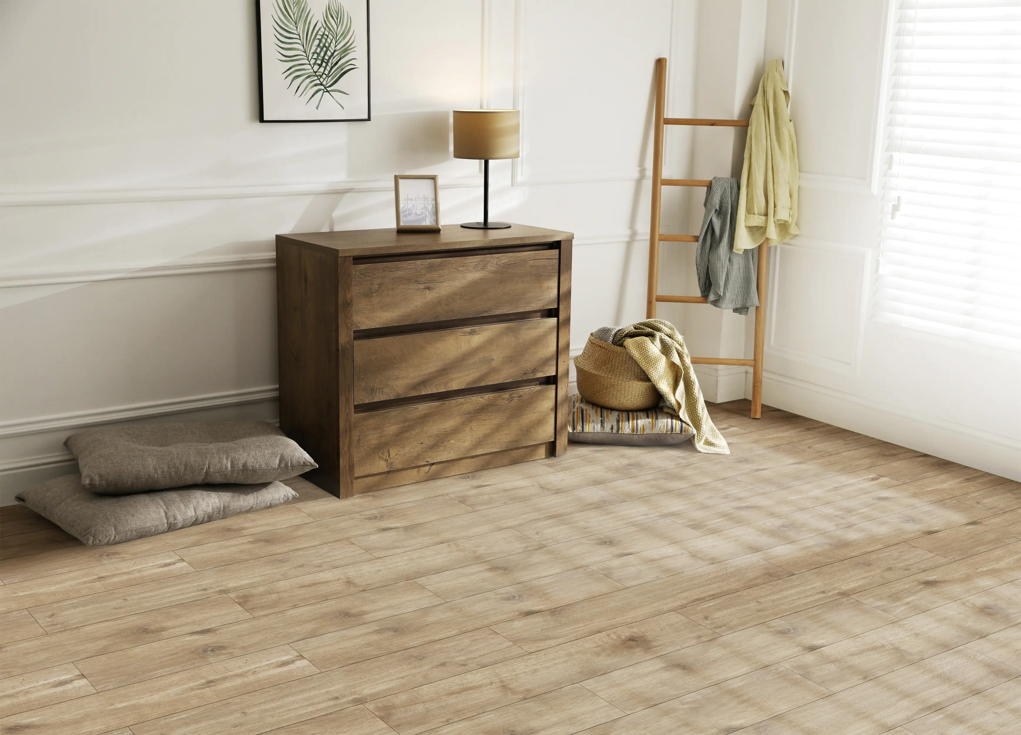 Bodenfliese Feinsteinzeug Oak 22,5 x 90 cm  honey