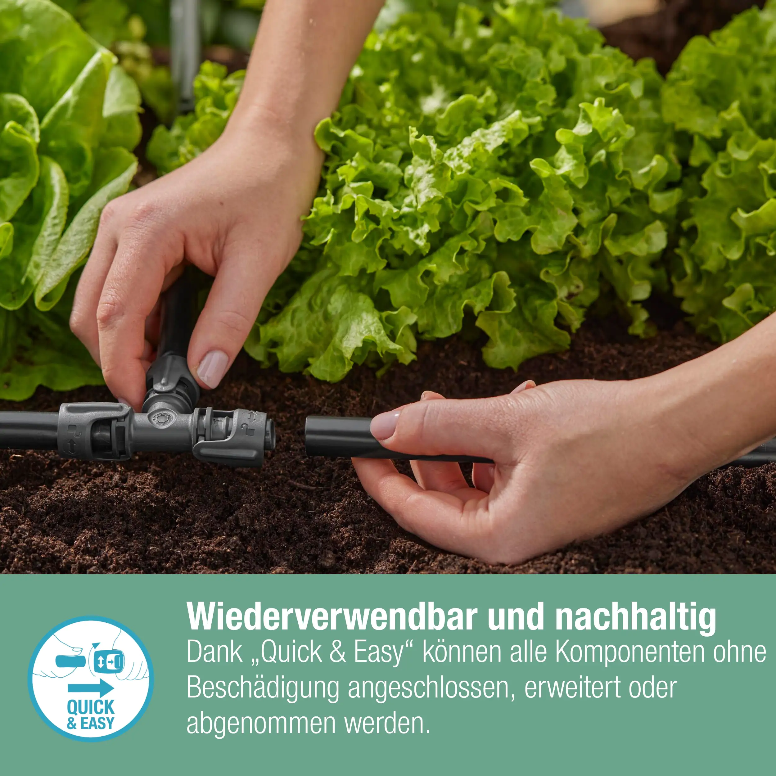 Gardena Bewässerungsset für Gemüse/Blumenbeet bis zu 60 m²