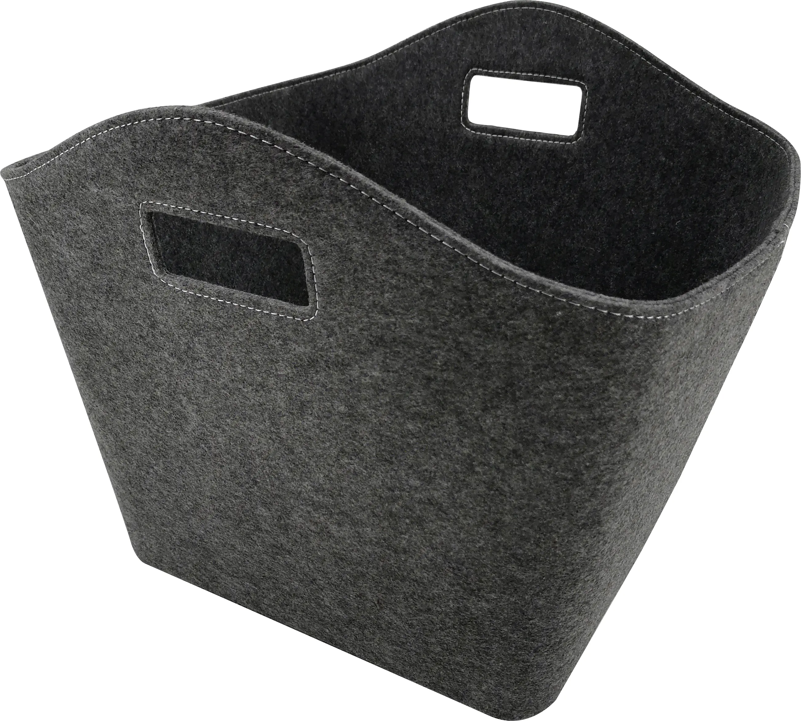FireFix Filzkorb für Kaminholz 46 x 42 x 37 cm schwarz