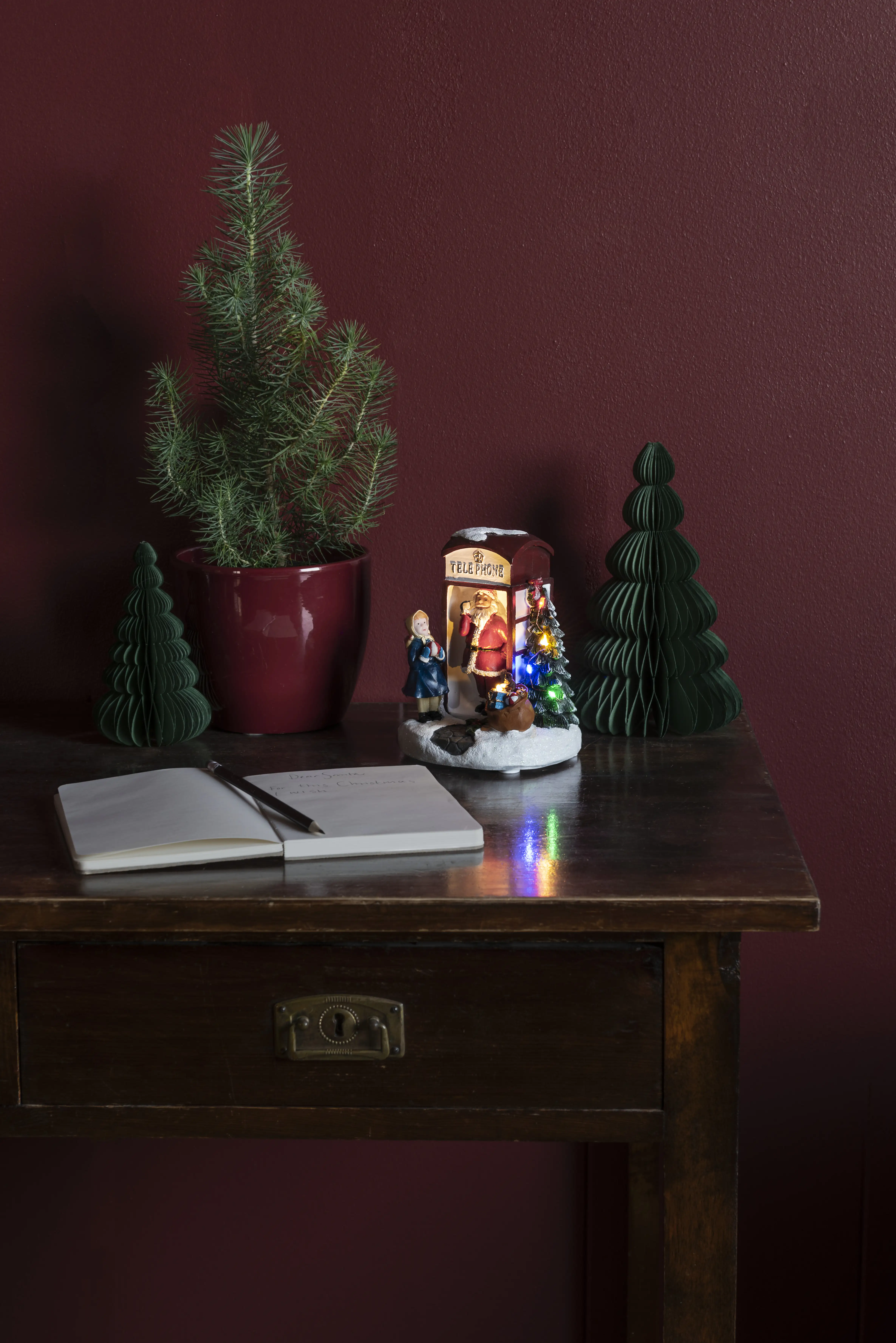 Konstsmide LED Szenerie Weihnachtsmann 12,5 cm x 11,5 cm x 16,5 cm