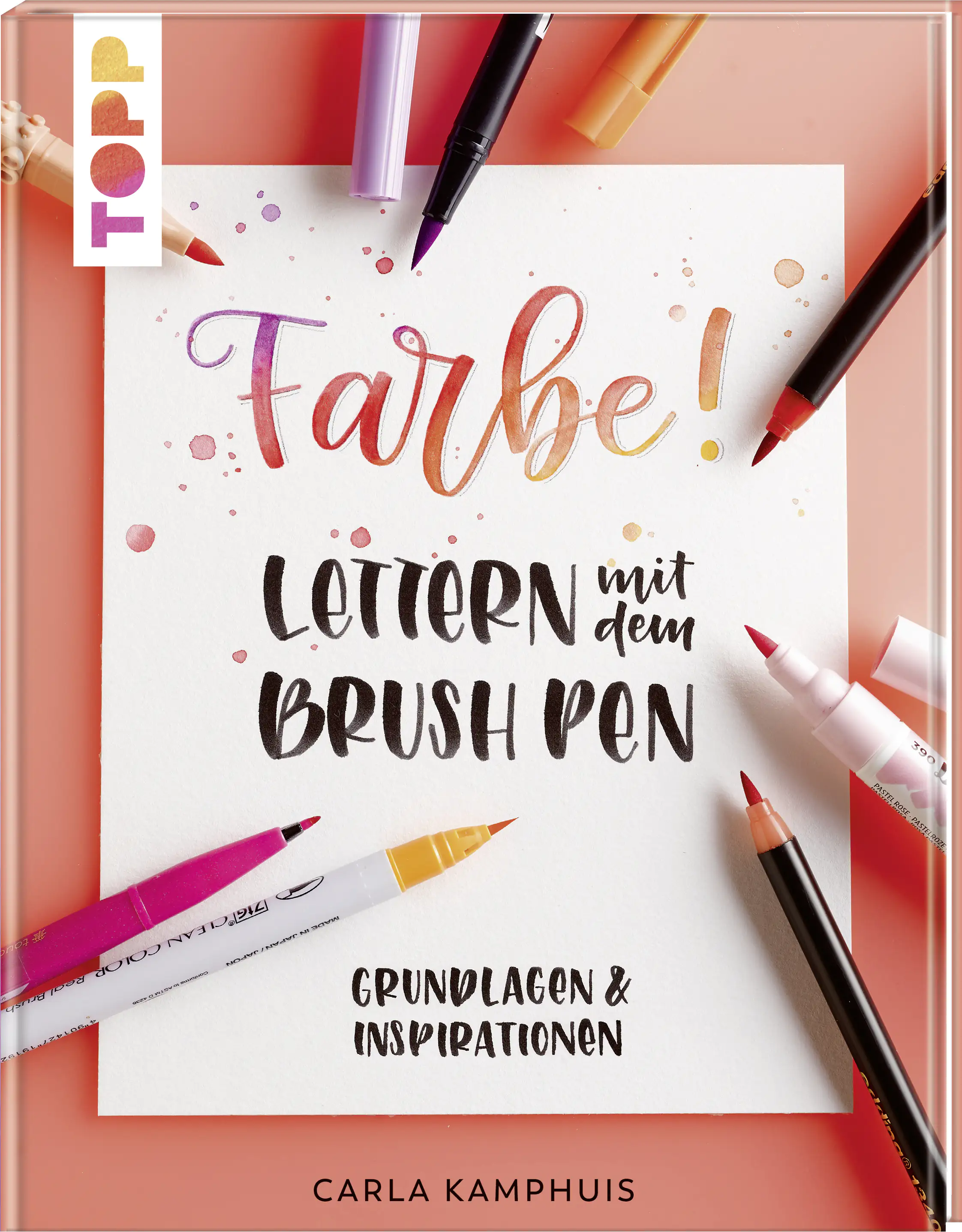 Farbe! Lettern mit dem Brush Pen Malbuch 
