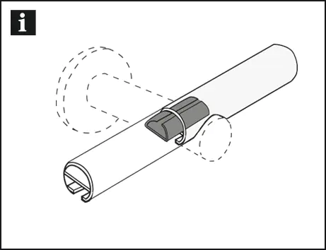 Gardinia Stangenverbünder Mephis Metall, Ø 16 mm