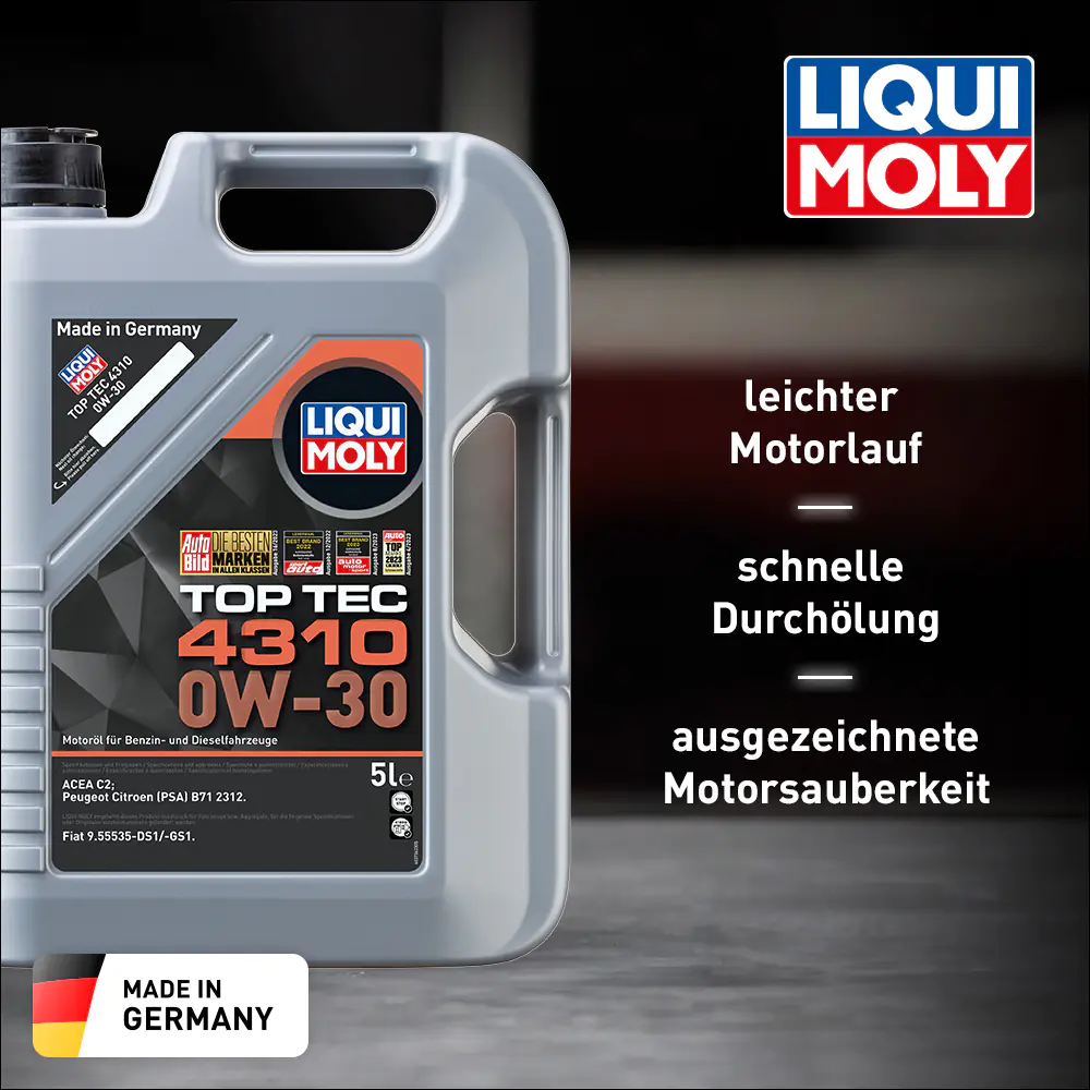 Liqui Moly Motoröl Top Tec 4310 0W-30 5 L