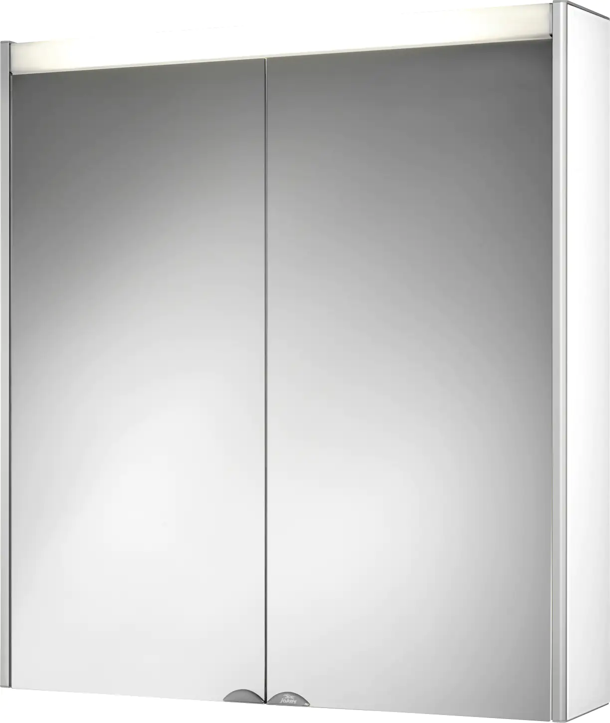Jokey Spiegelschrank DekorALU LS weiß-aluminium