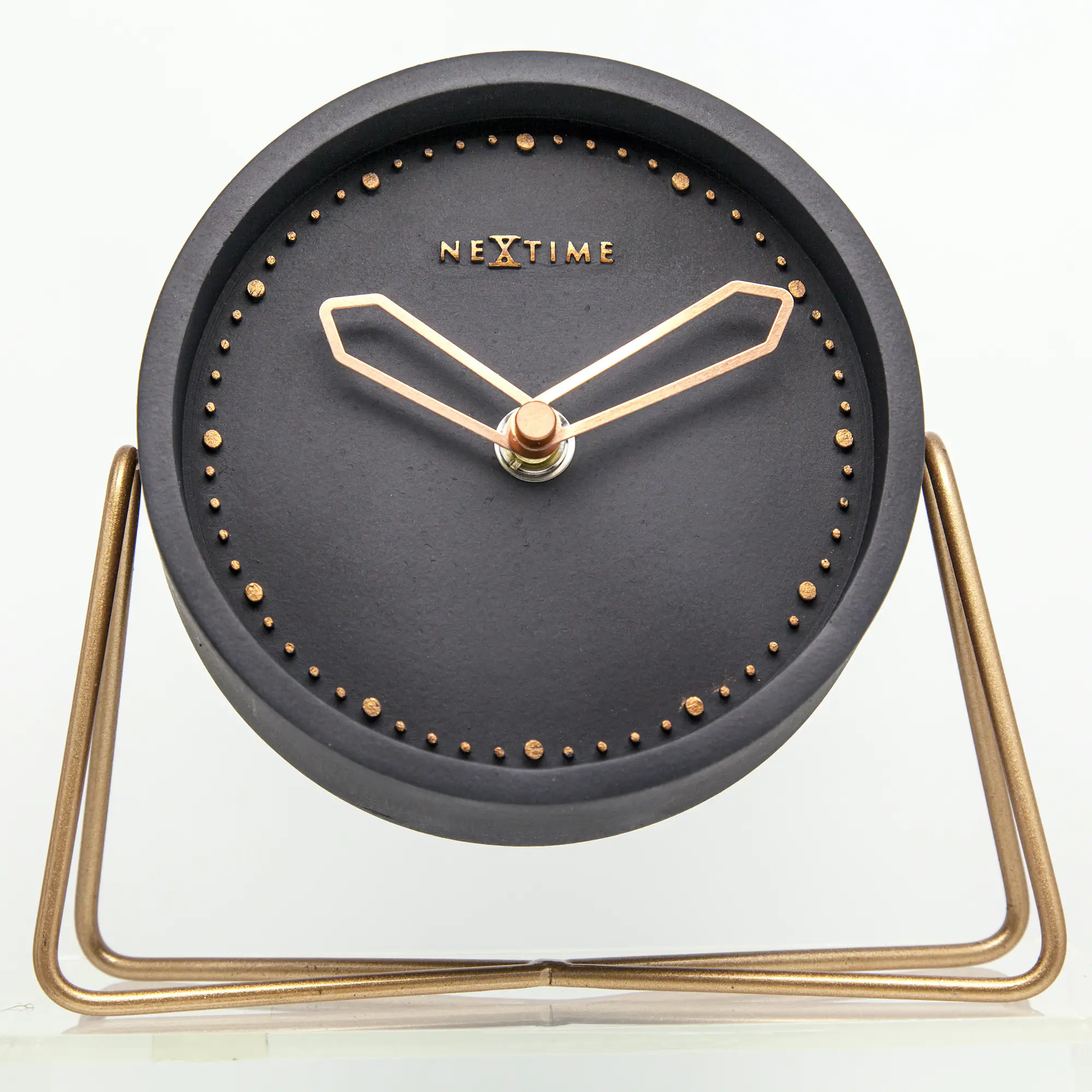 Nextime Tischuhr Cross Table 17,5 x 15,5 cm schwarz