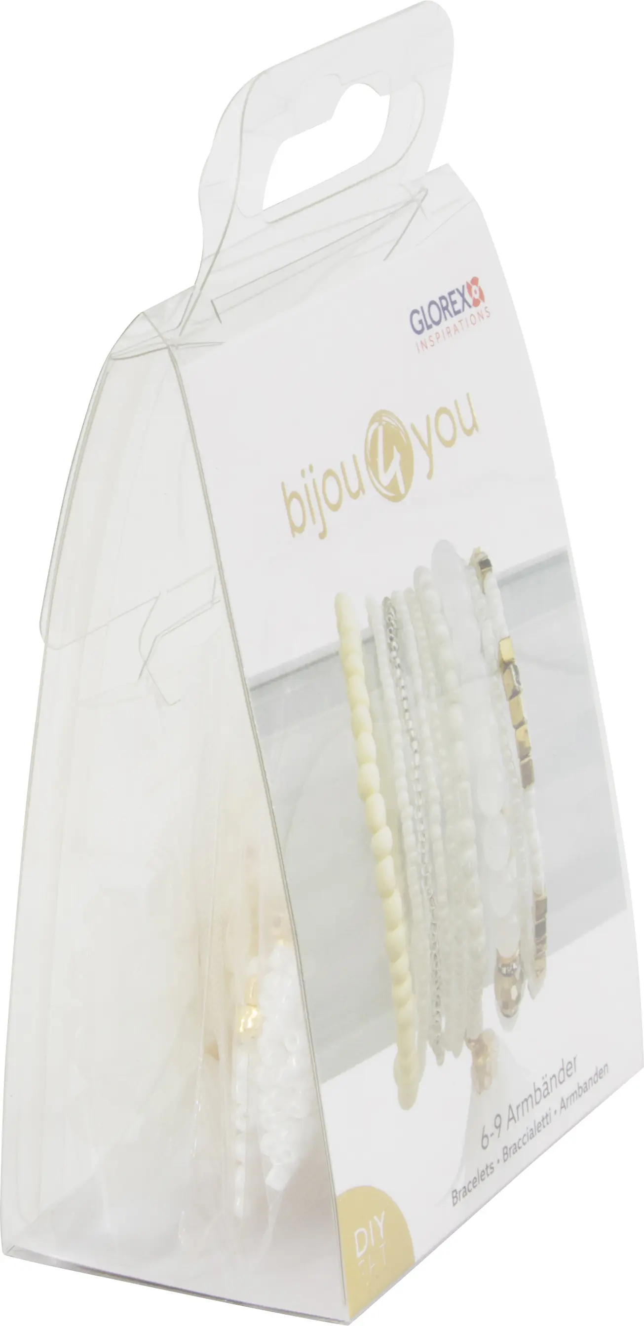 Glorex Armband-Set für 6-9 Armbänder DIY weiß