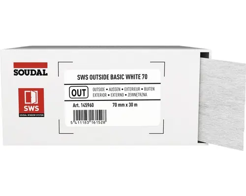 Soudal Fensterdichtband SWS Outside Standard 30 m x 7 cm schwarz