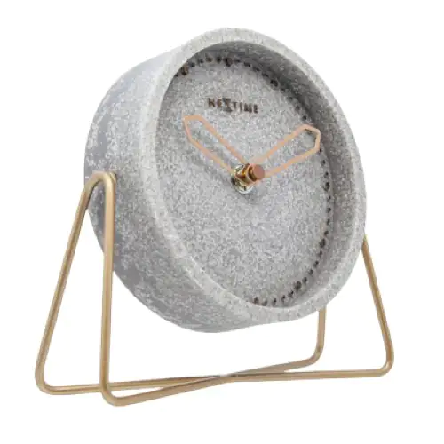 Nextime Tischuhr Cross Table 17,5 x 15,5 cm grau